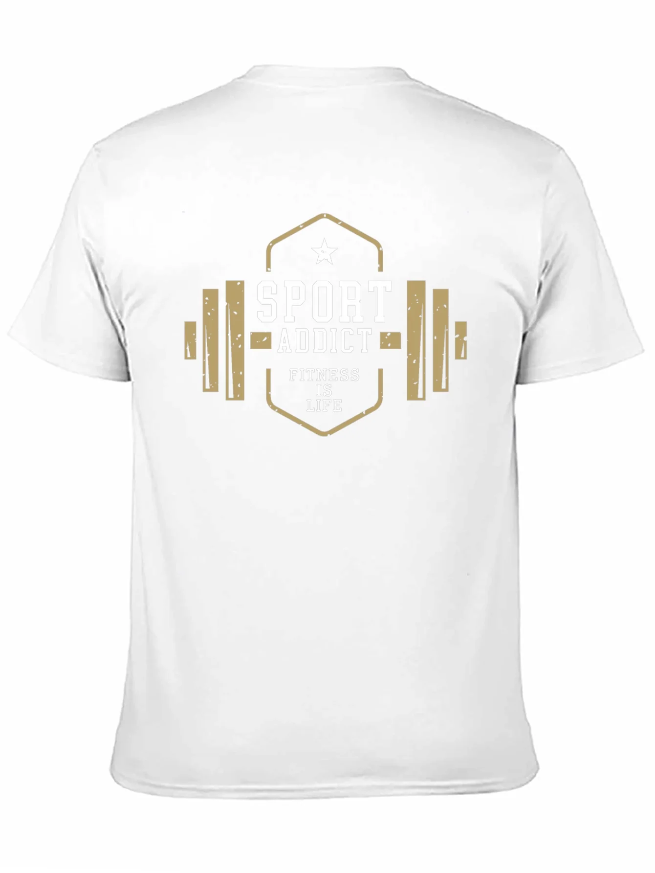 Camiseta Hombre Negra Sport Addict