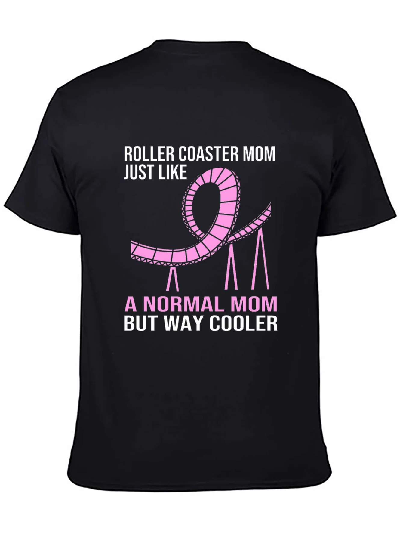Camiseta Negra Roller Coaster Mom
