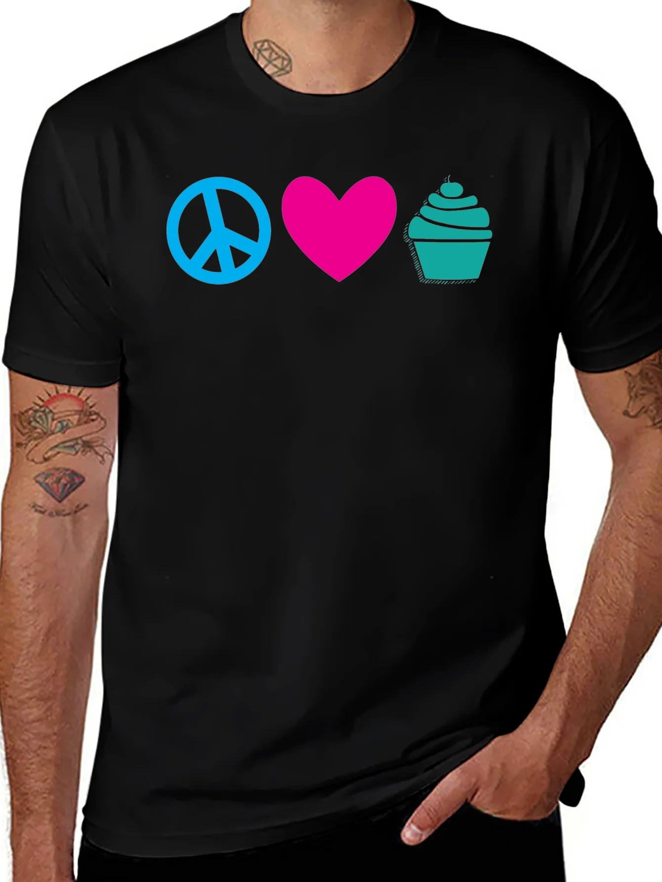 Rebbecca Peace Love Cupcakes Graphic Tee
