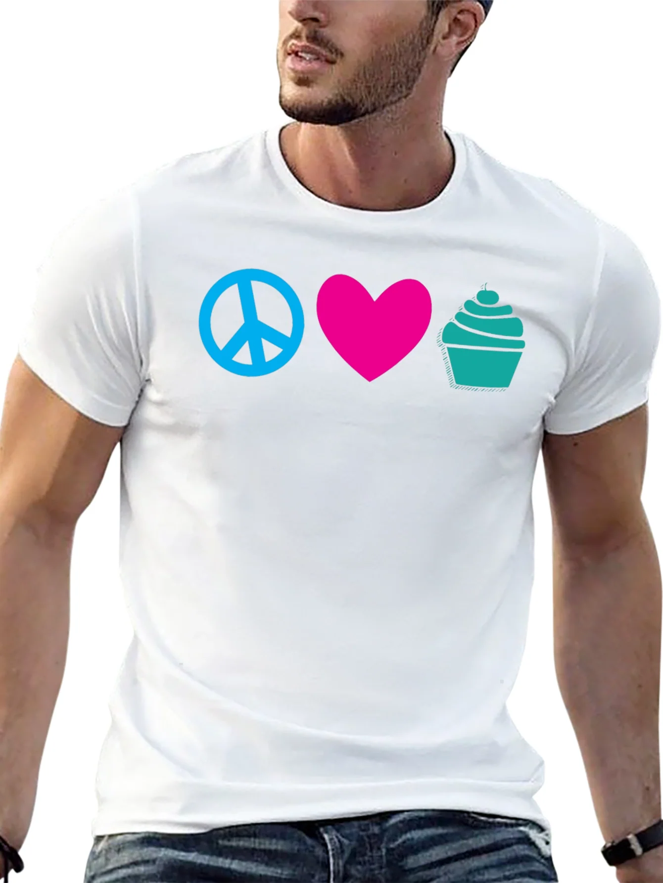 Rebbecca Peace Love Cupcakes Graphic Tee