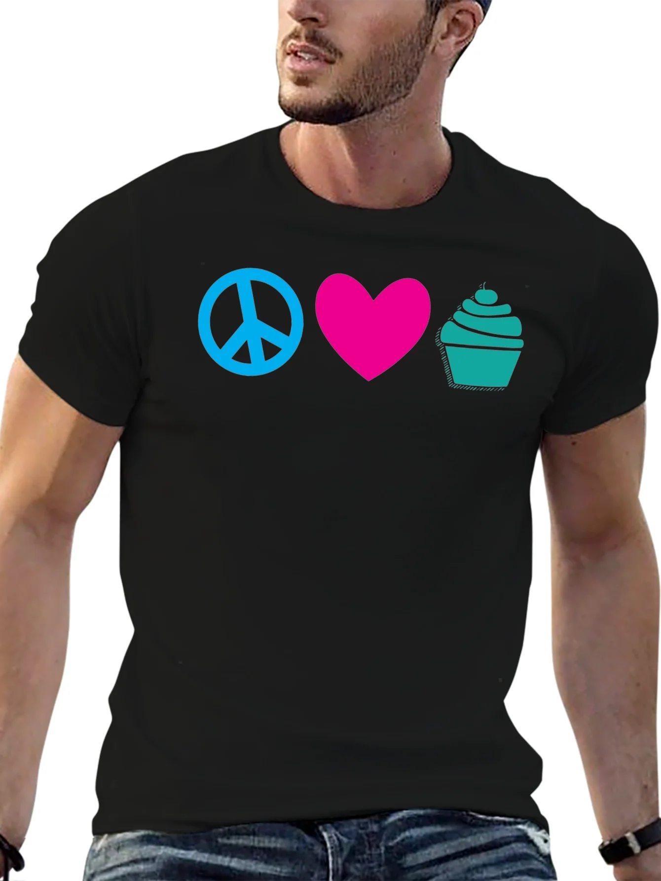 Rebbecca Peace Love Cupcakes Graphic Tee