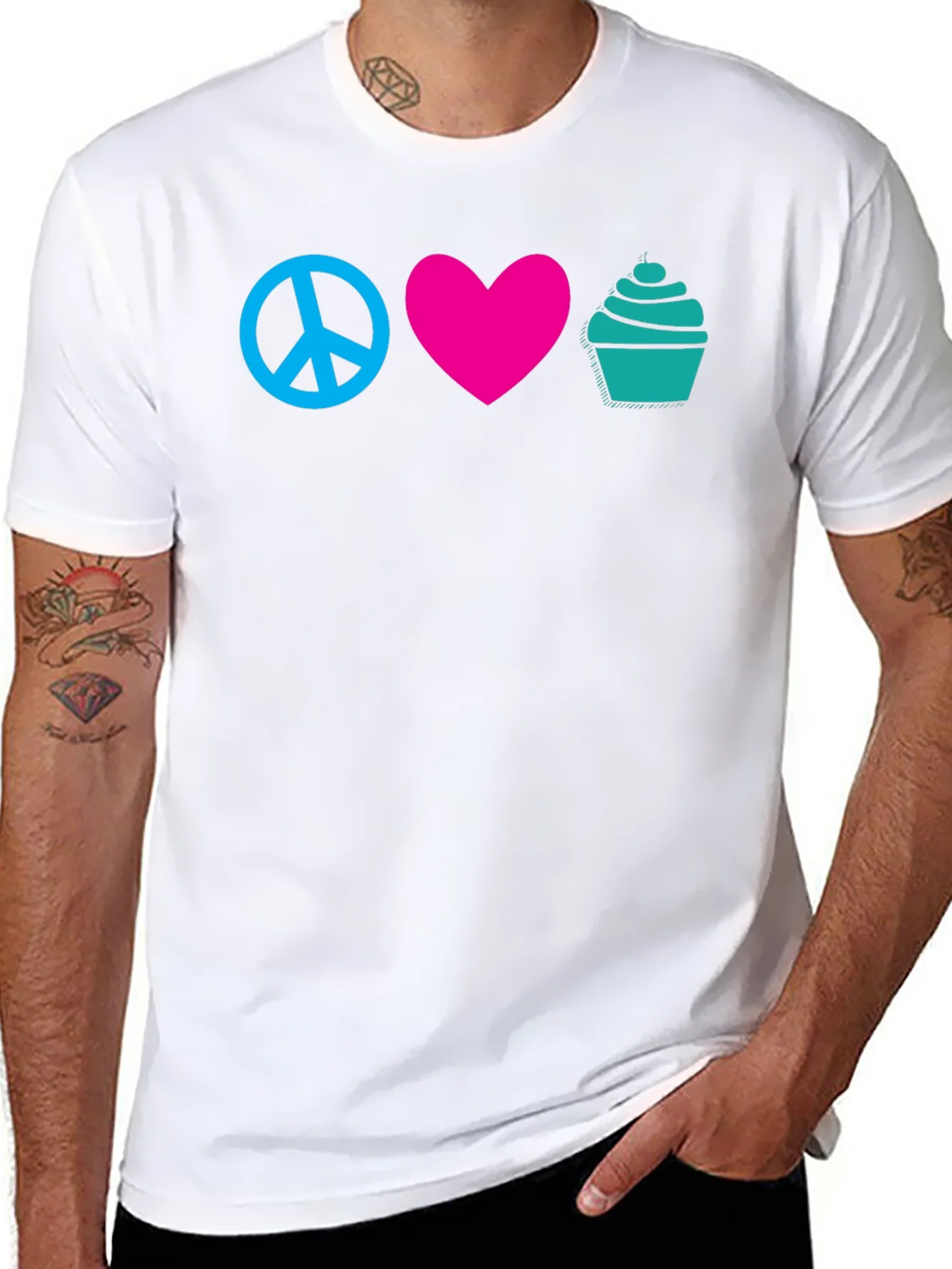 Rebbecca Peace Love Cupcakes Graphic Tee