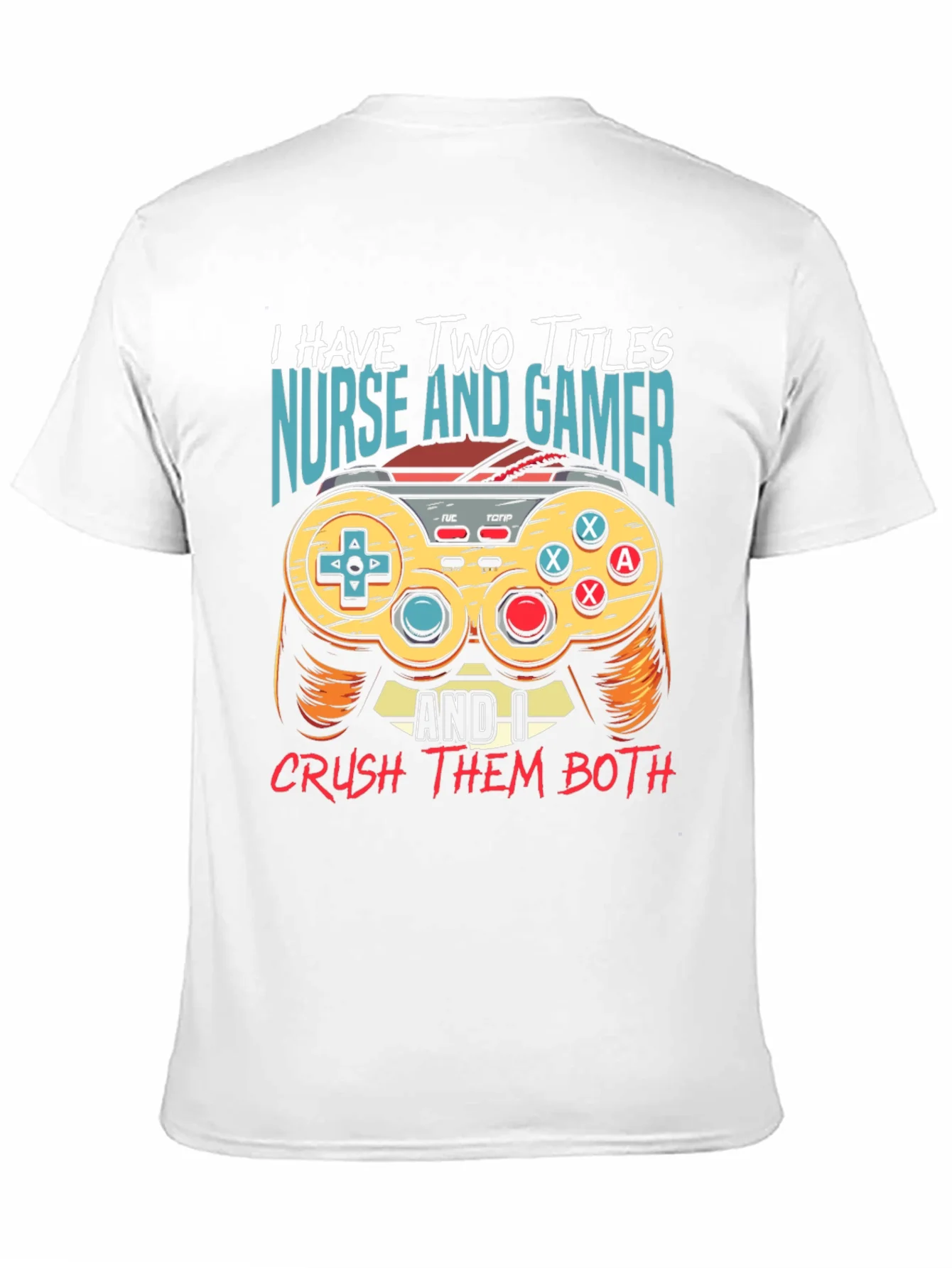 Camiseta Negra: Enfermera y Gamer - ?Doble T¨ªtulo!