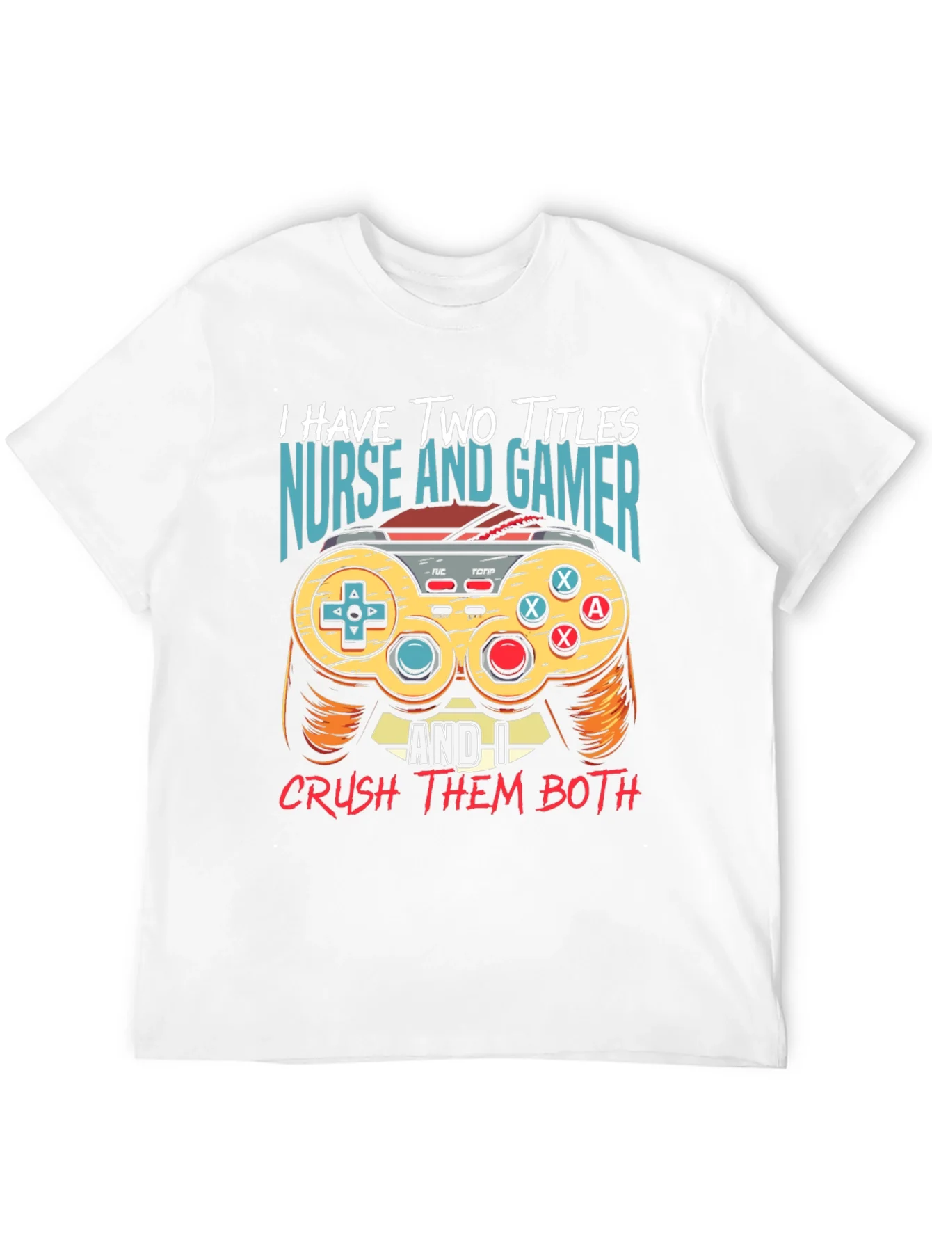 Camiseta Negra: Enfermera y Gamer - ?Doble T¨ªtulo!