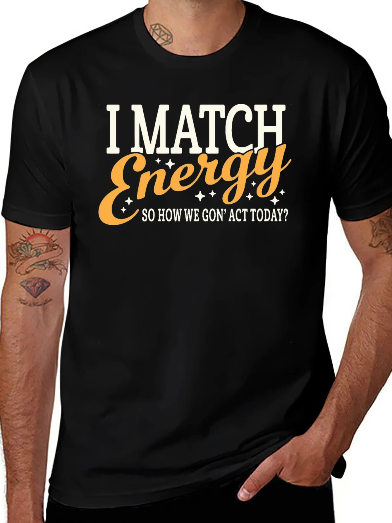 Camiseta I Match Energy Negra para Hombre