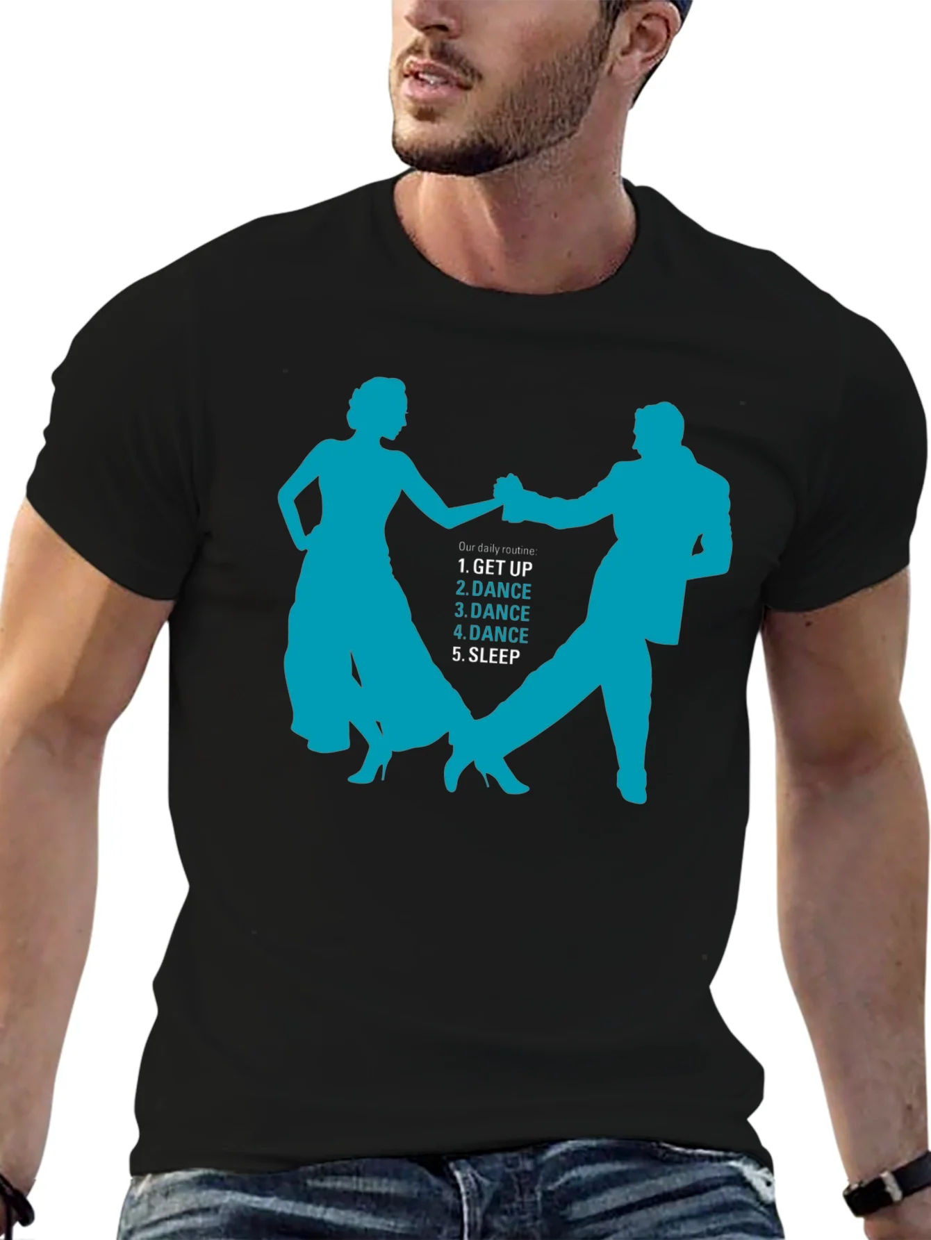 Rebbecca Dance Routine Black T-Shirt