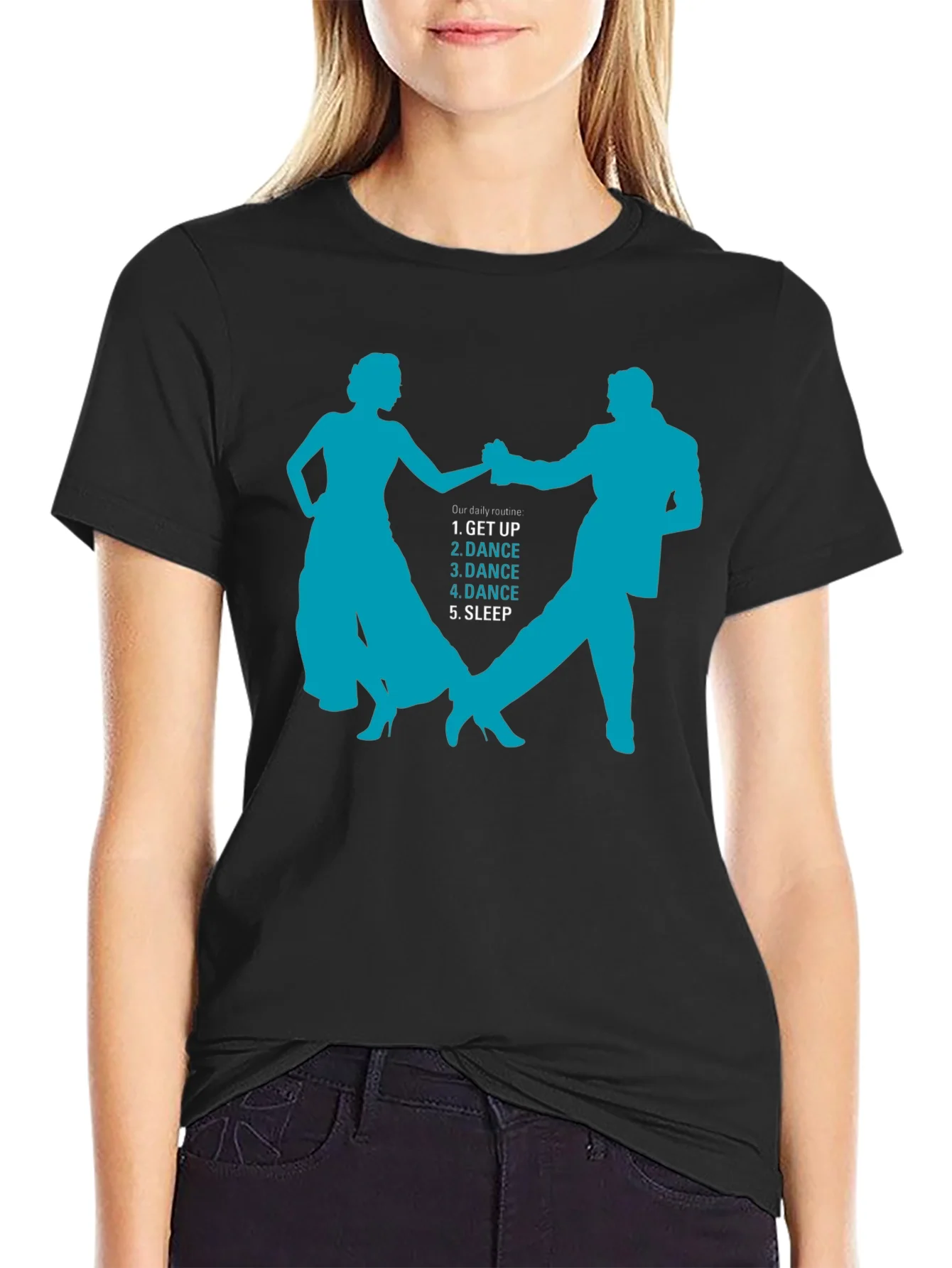 Rebbecca Dance Routine Black T-Shirt