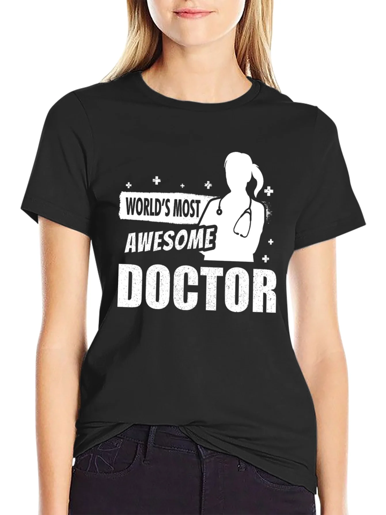 Rebbecca Awesome Doctor Graphic Tee - Black