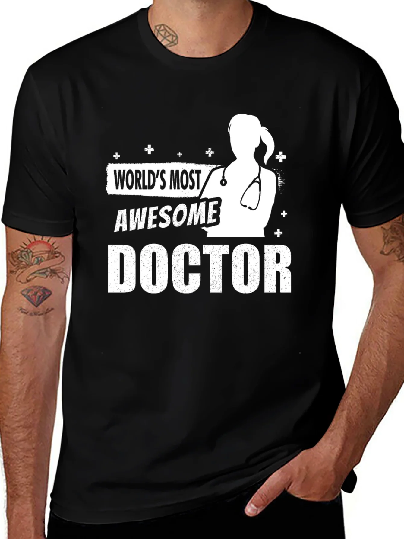 Rebbecca Awesome Doctor Graphic Tee - Black