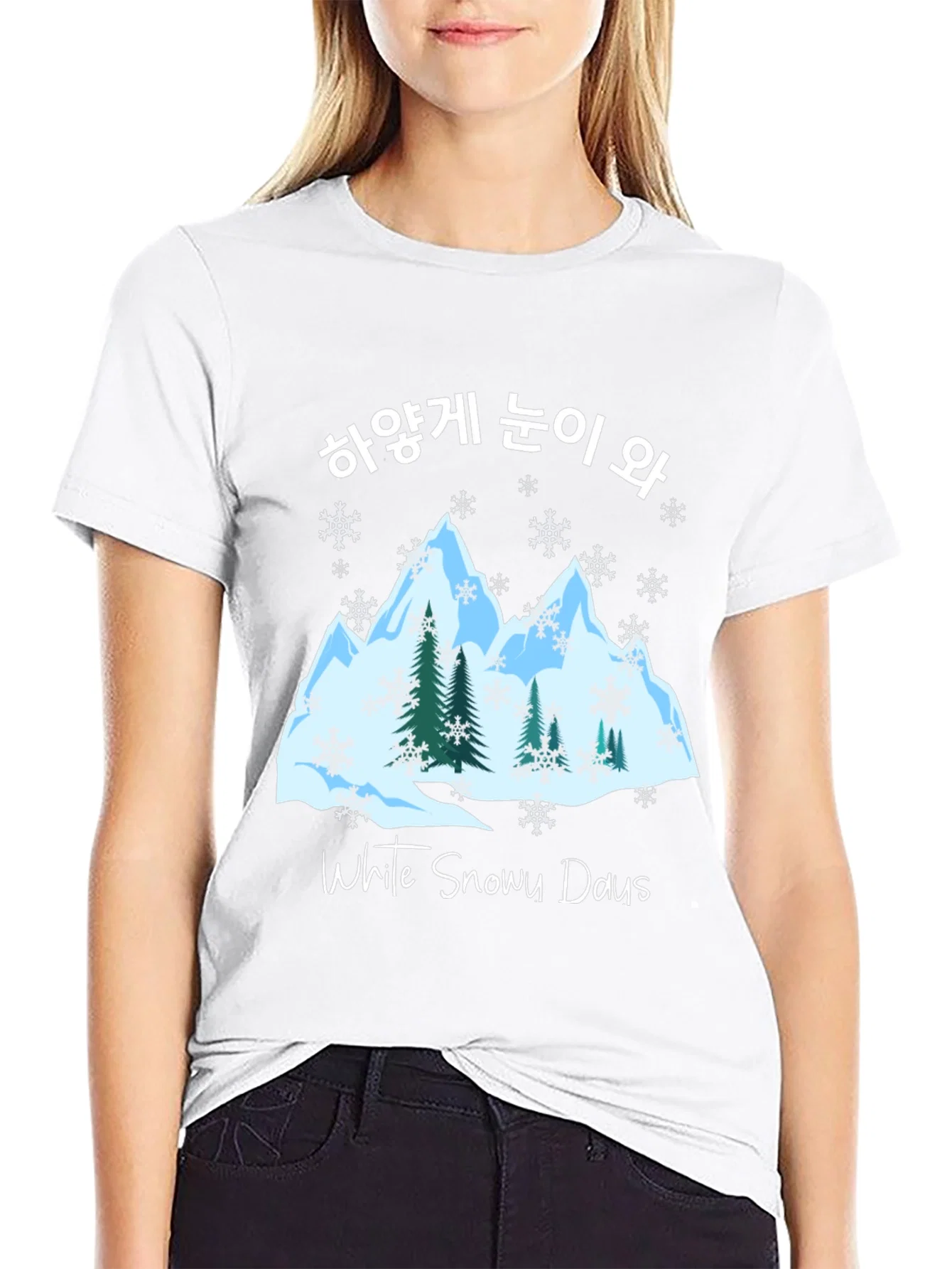 Rebbecca White Snowy Days T-Shirt