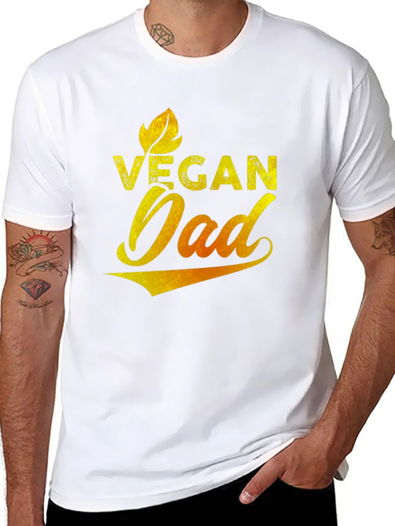 Rebbecca Vegan Dad Graphic Tee - Black T-Shirt