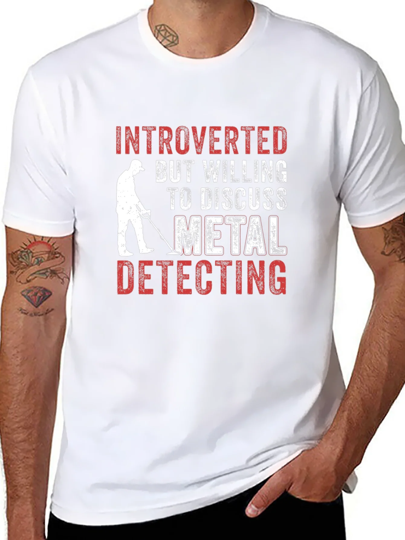 Camiseta Introvertido Detector de Metales
