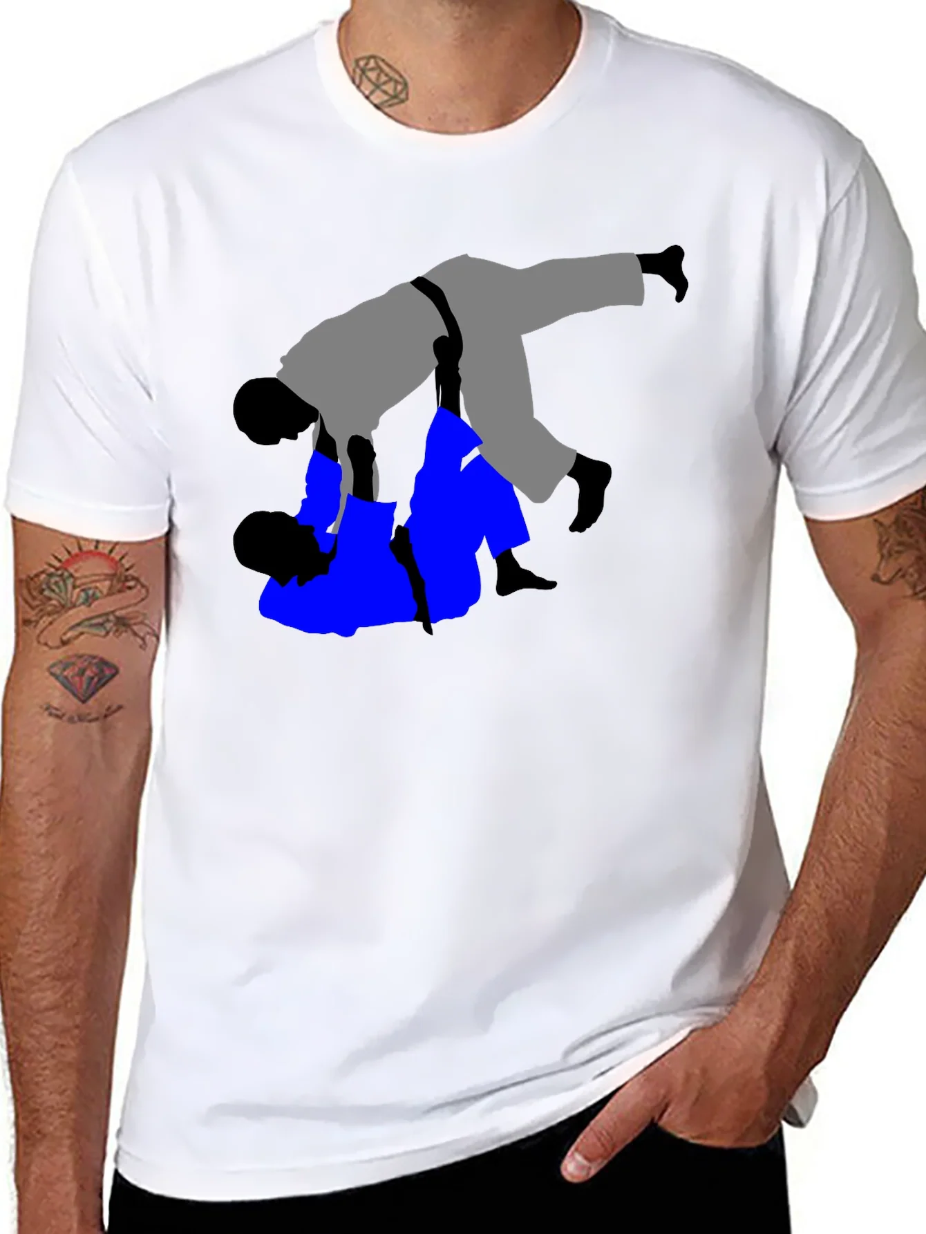 Rebbecca Black Judo T-Shirt - Grappling Throw Design