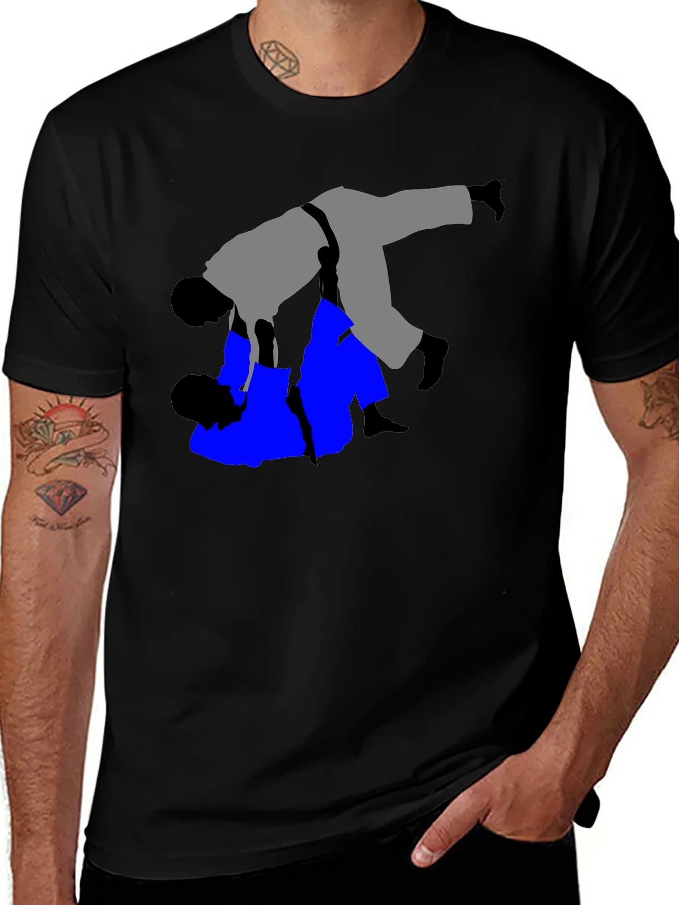 Rebbecca Black Judo T-Shirt - Grappling Throw Design
