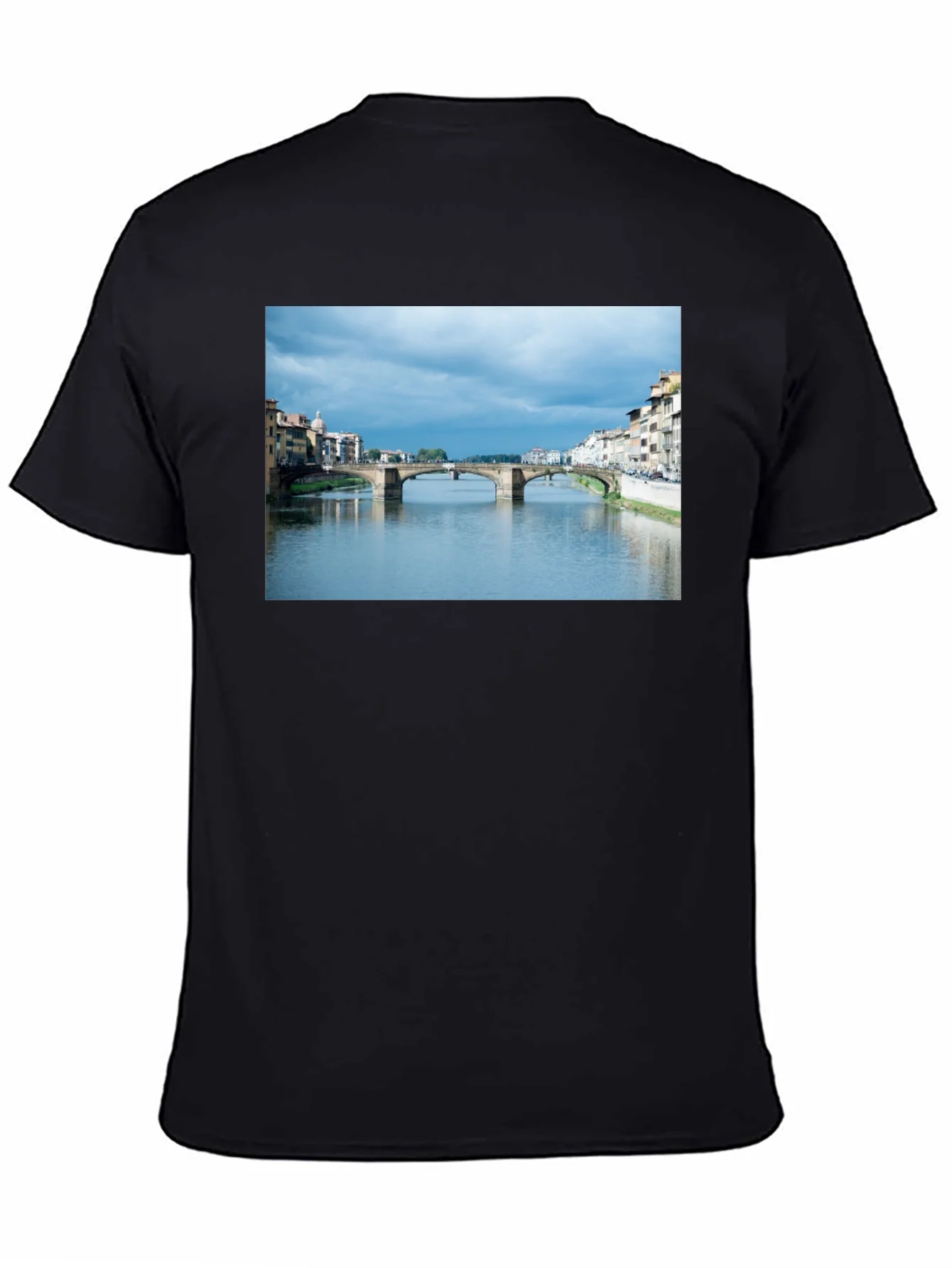 Camiseta Negra con Vista a Florencia