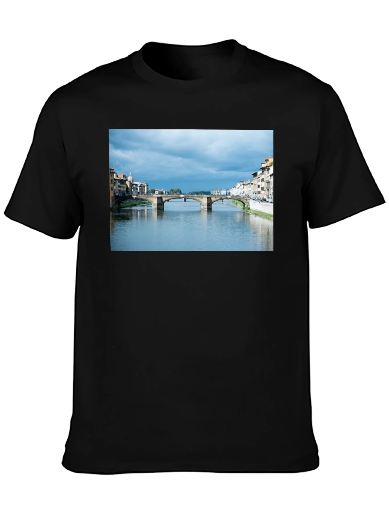 Camiseta Negra con Vista a Florencia