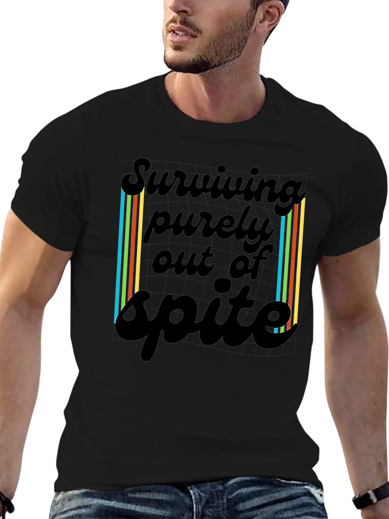 Rebbecca Surviving Spite T-Shirt - Black Casual Tee