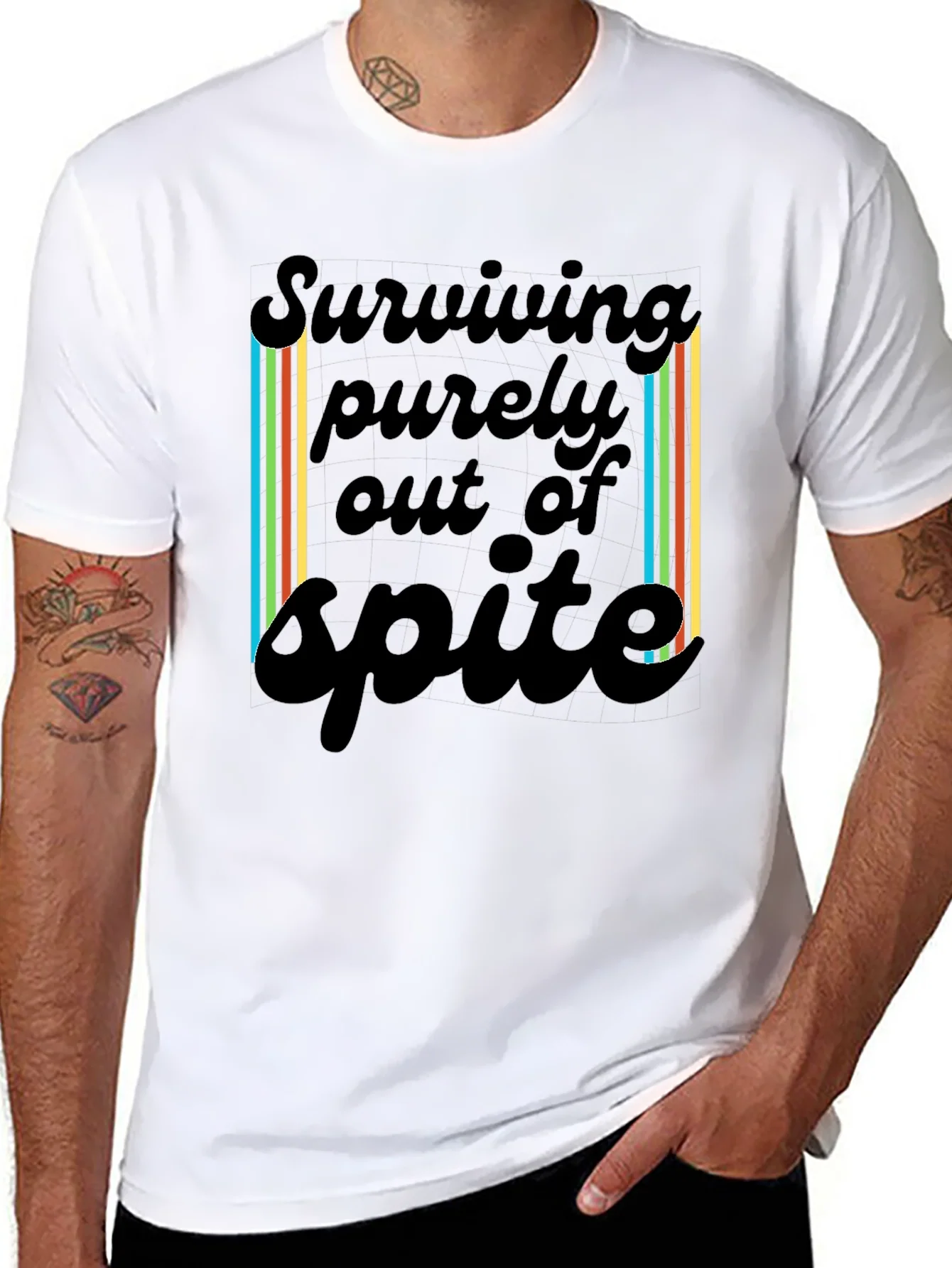 Rebbecca Surviving Spite T-Shirt - Black Casual Tee