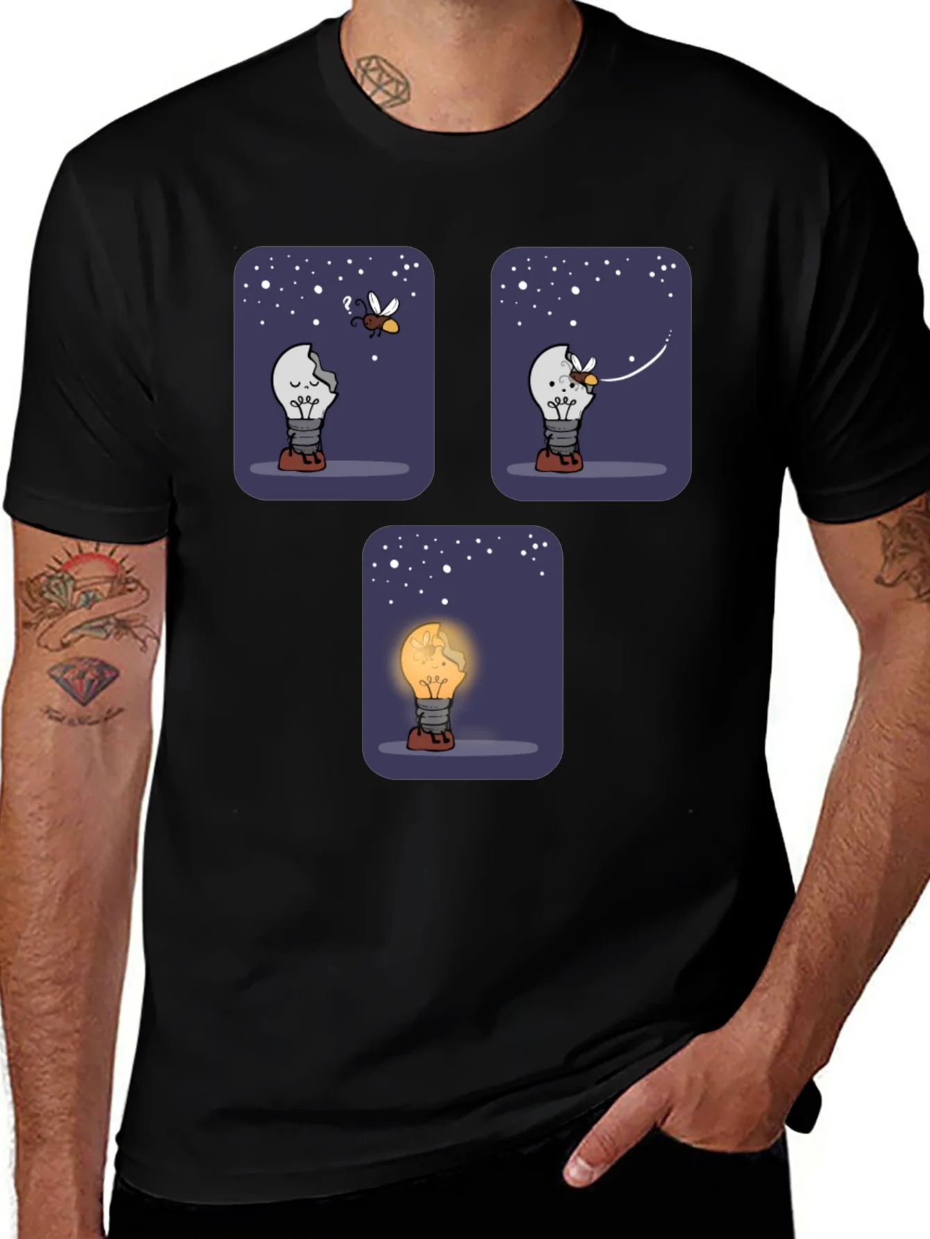 Rebbecca Funny Lightbulb T-Shirt