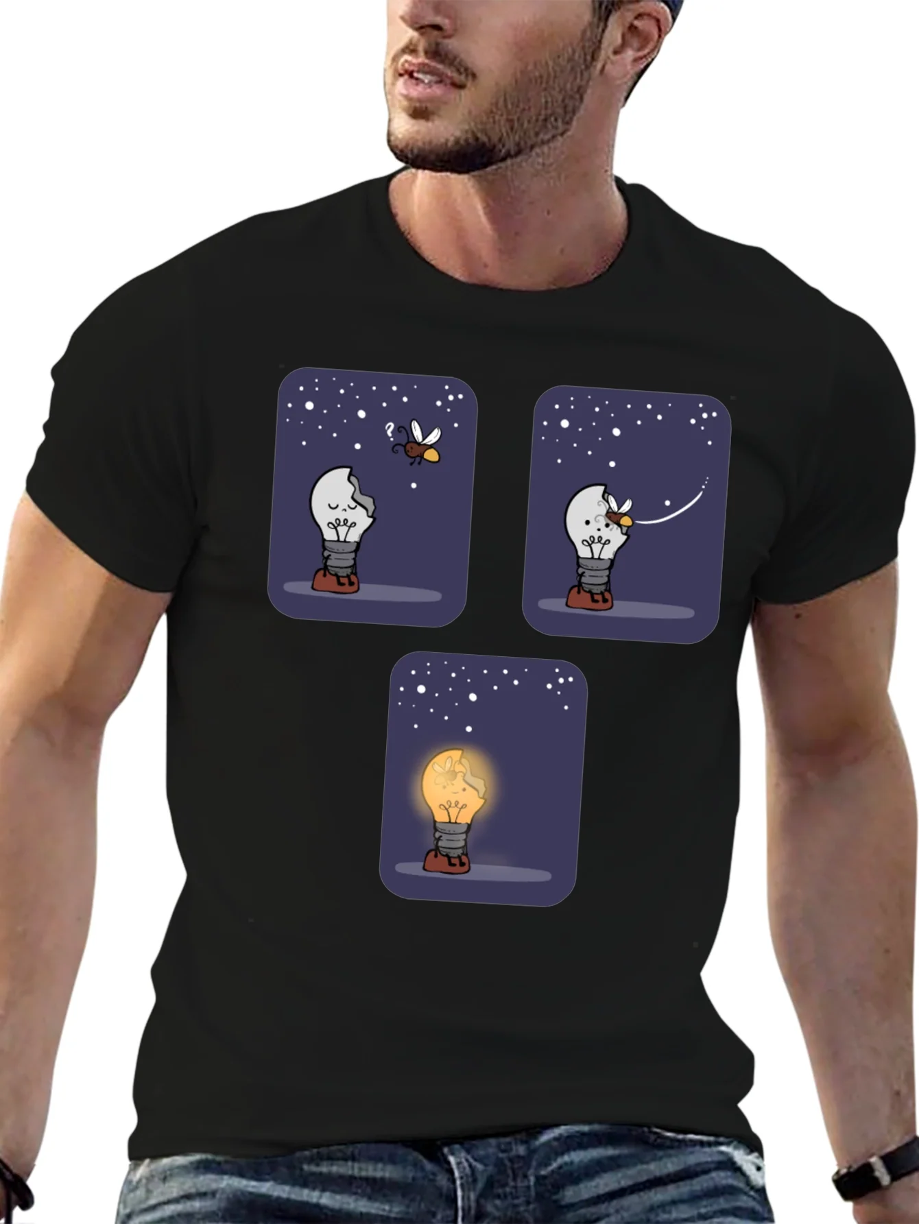 Rebbecca Funny Lightbulb T-Shirt