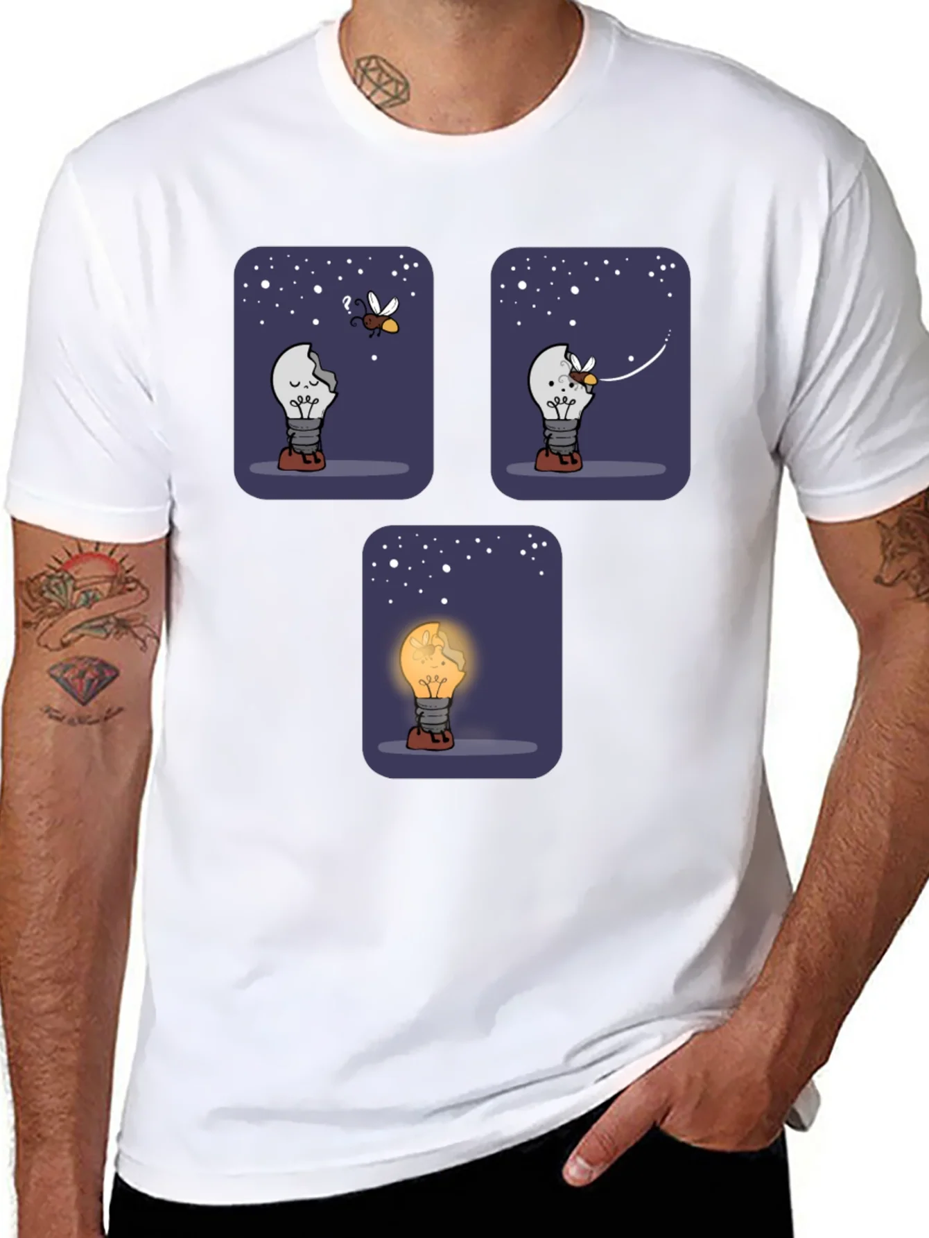 Rebbecca Funny Lightbulb T-Shirt