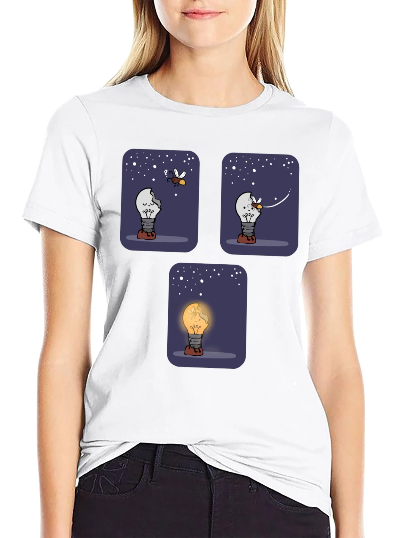 Rebbecca Funny Lightbulb T-Shirt