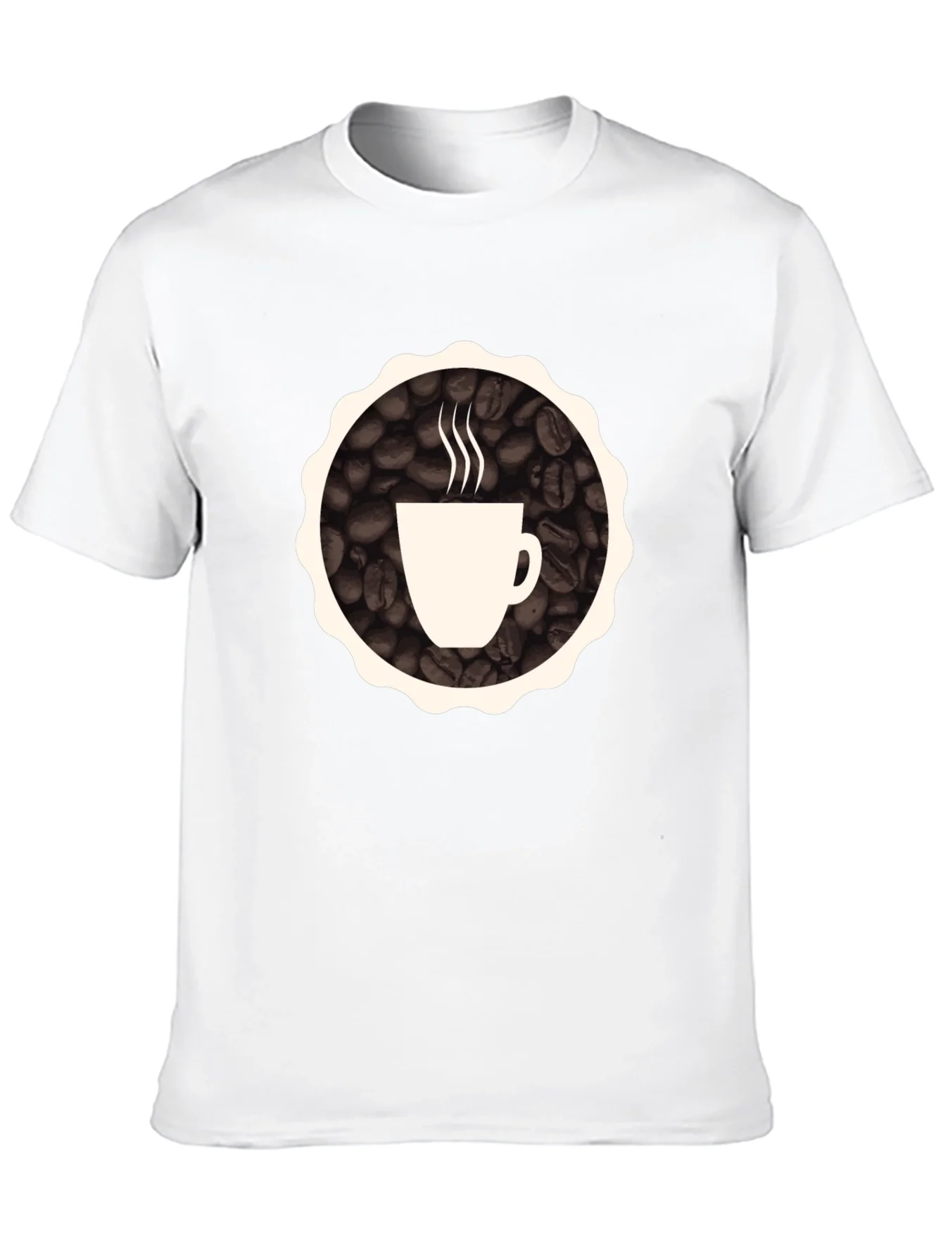 Camiseta Negra: Dise?o Caf¨¦ Caliente