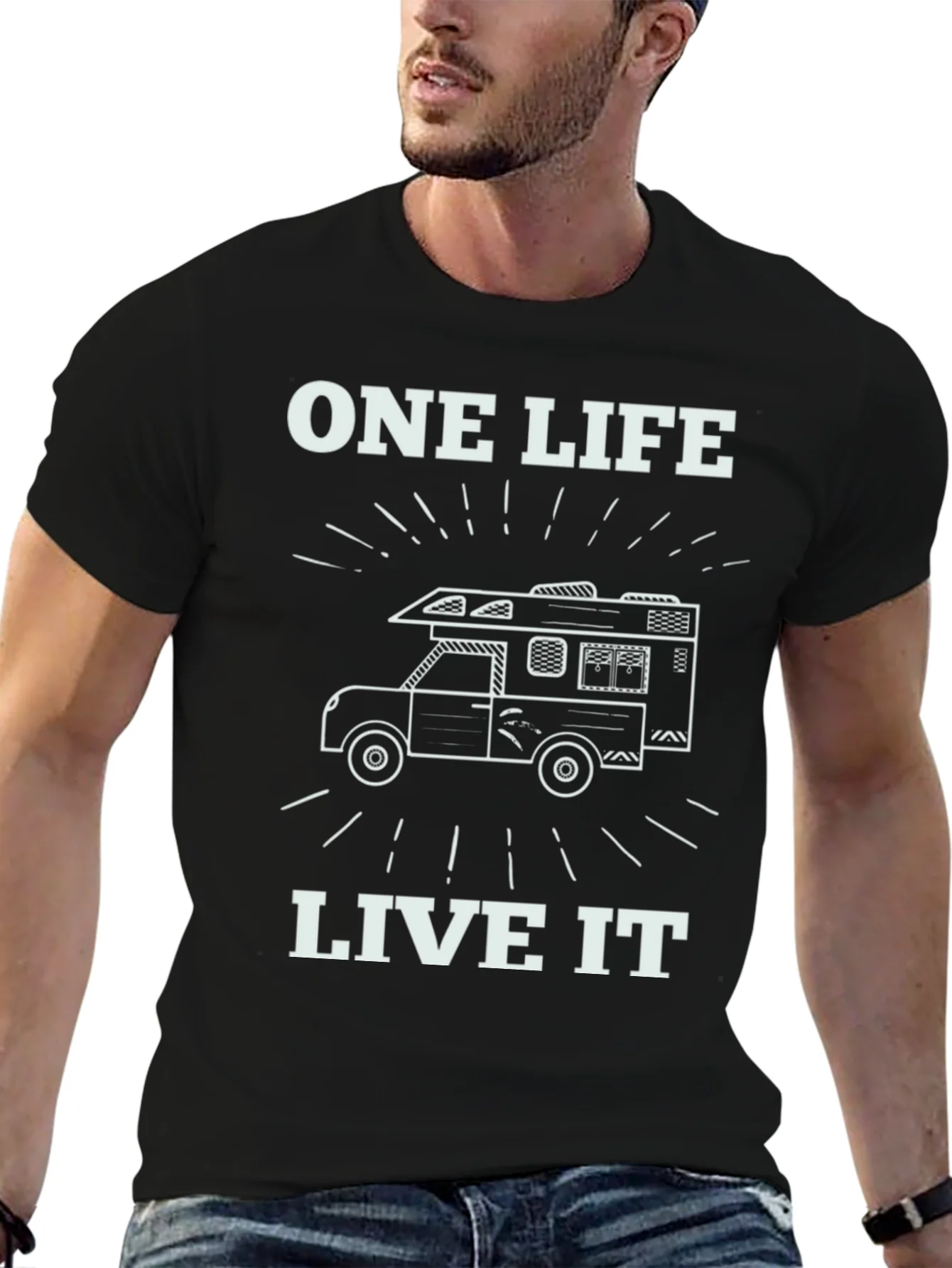 Rebbecca One Life Live It Camper Van Graphic T-Shirt