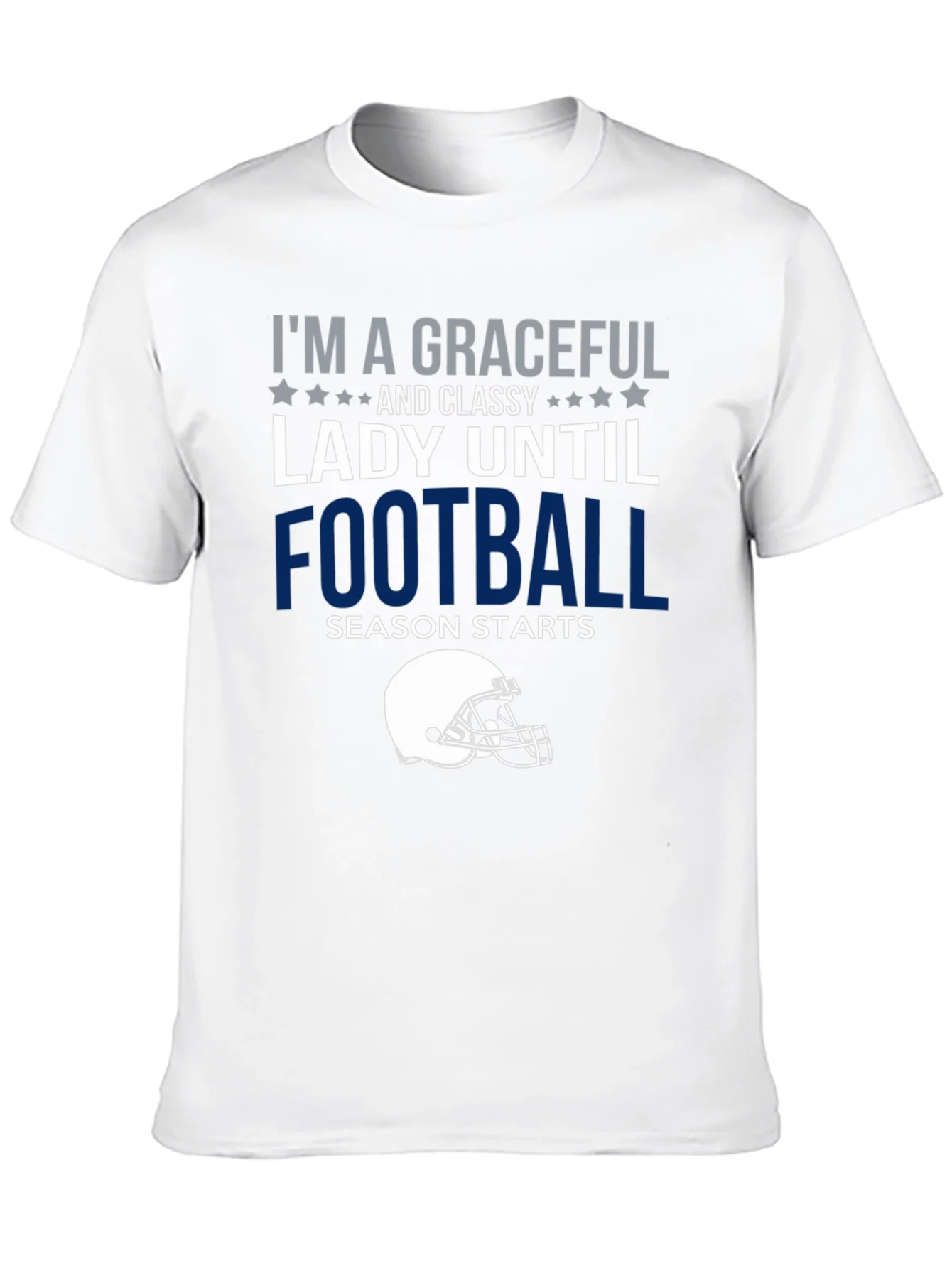 Camiseta Divertida Dama F¨²tbol Manga Corta