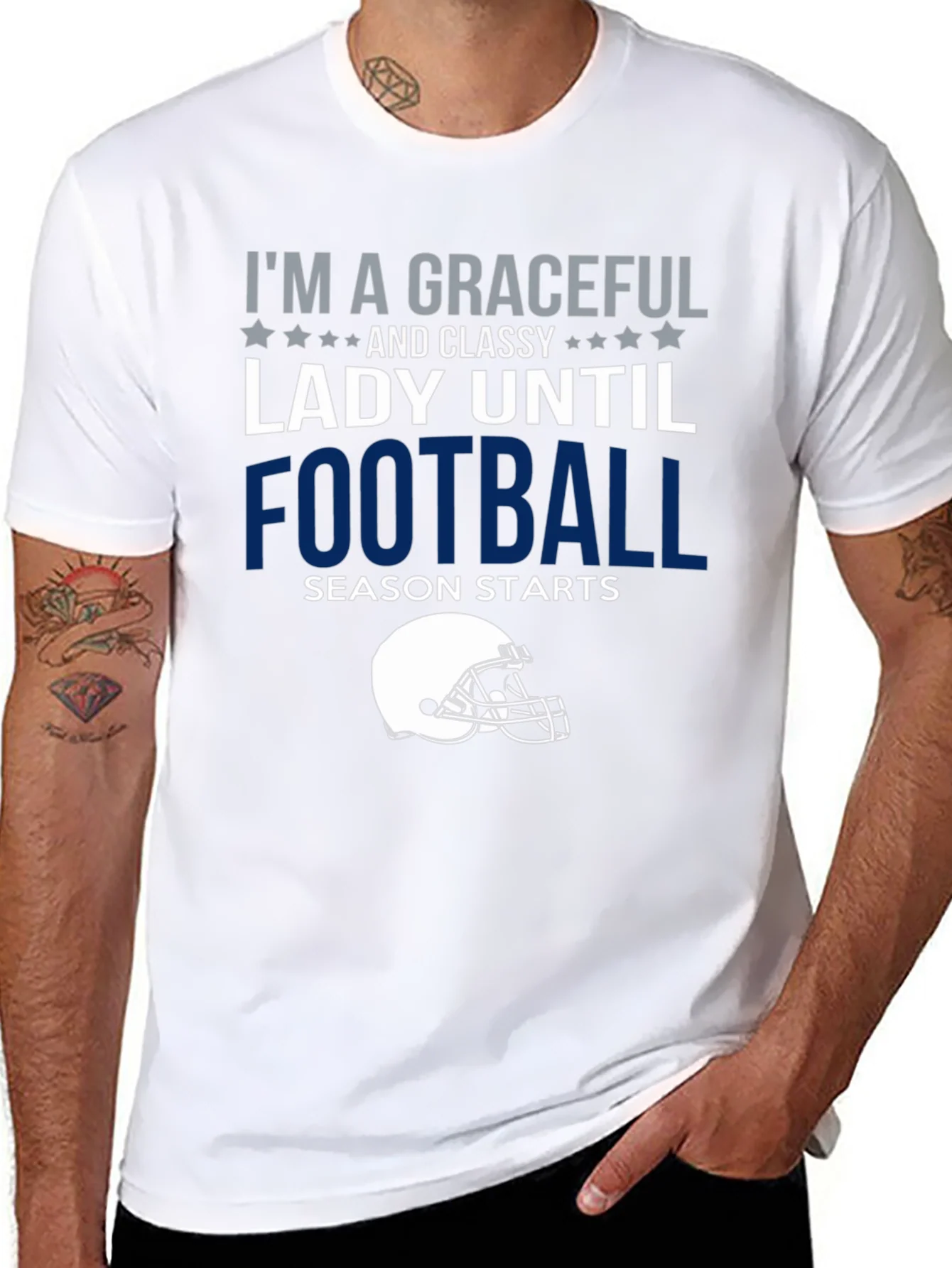 Camiseta Divertida Dama F¨²tbol Manga Corta