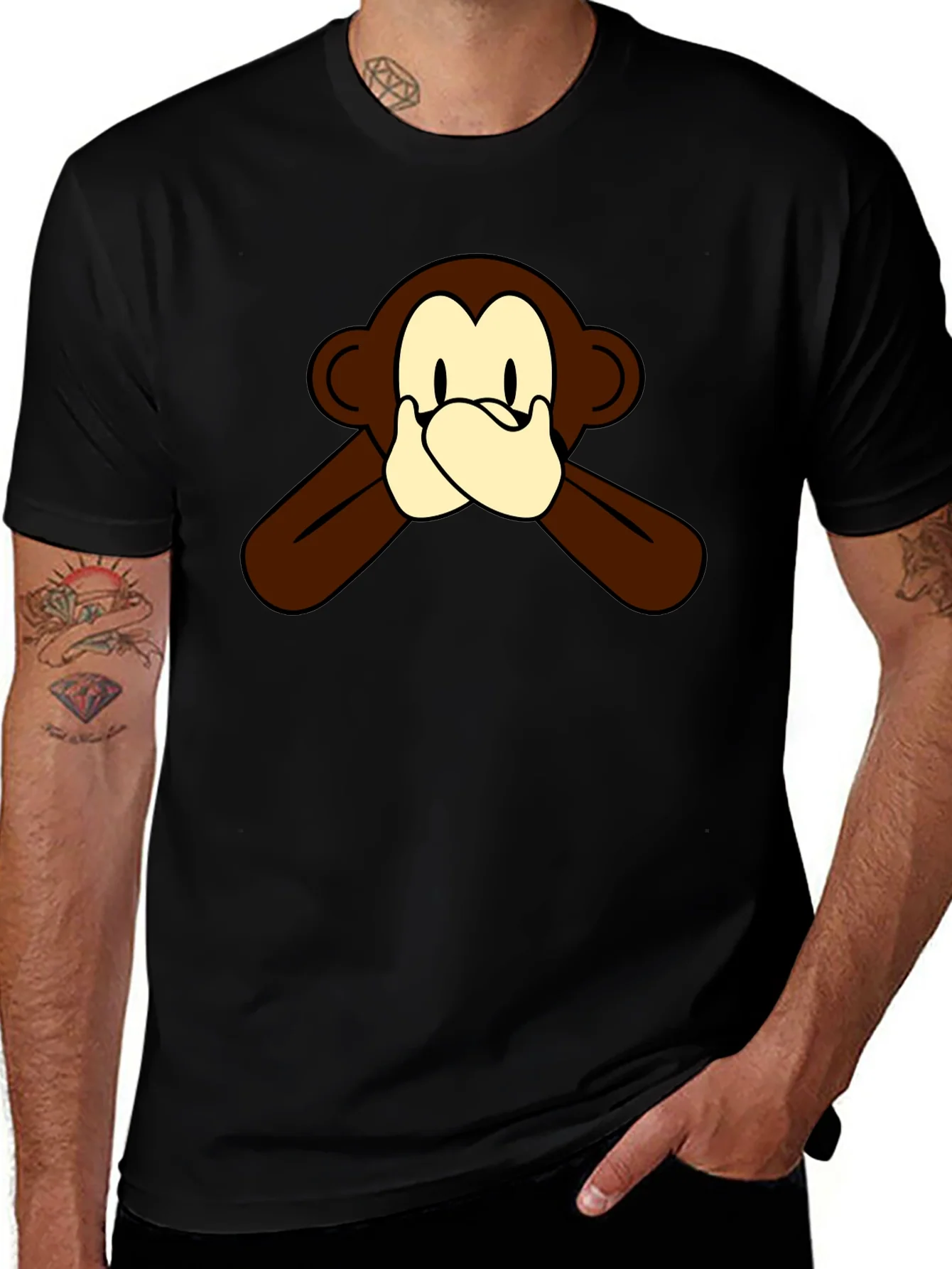 Rebbecca Hear No Evil Monkey Graphic Tee