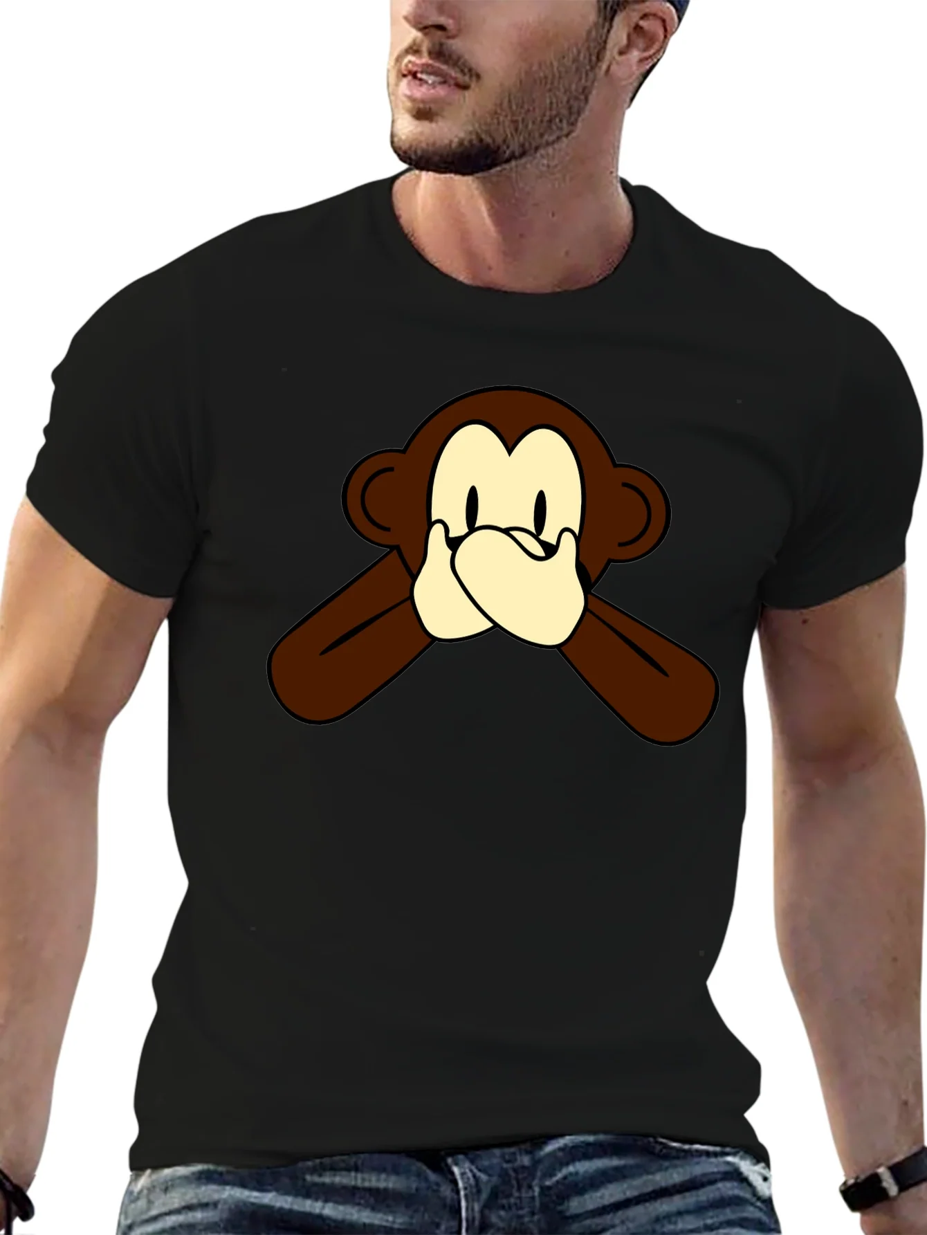 Rebbecca Hear No Evil Monkey Graphic Tee