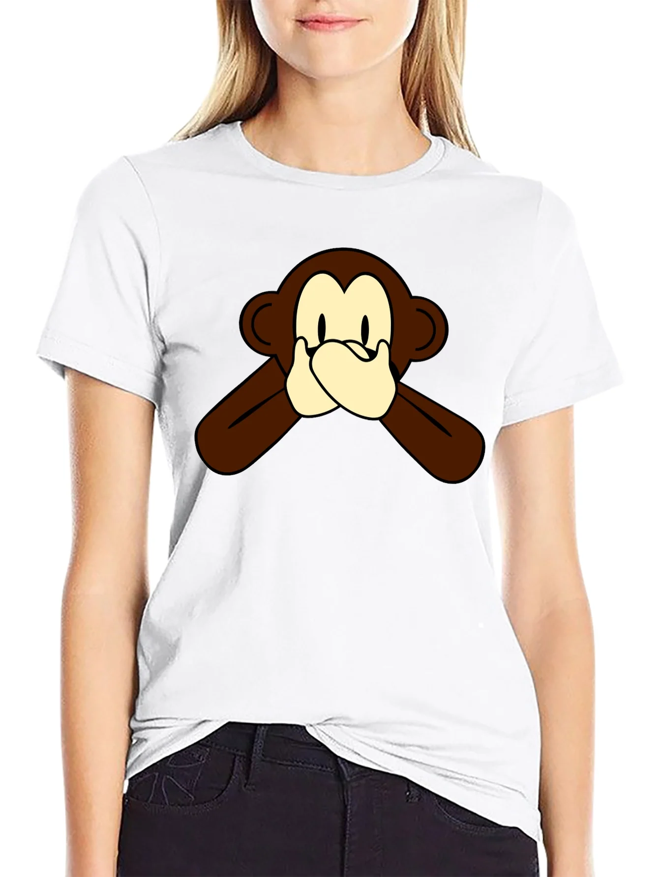 Rebbecca Hear No Evil Monkey Graphic Tee
