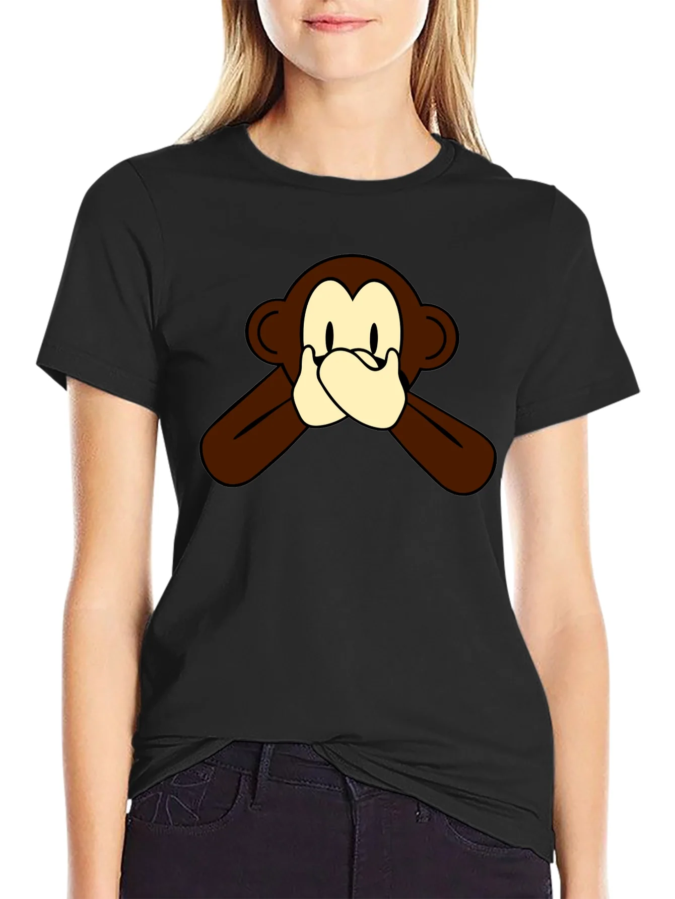 Rebbecca Hear No Evil Monkey Graphic Tee