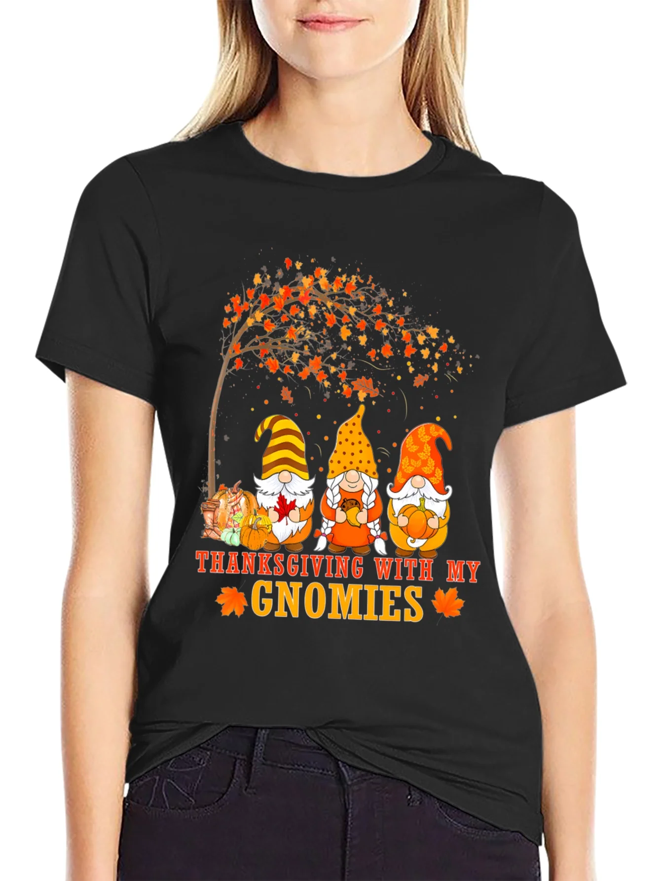 Rebbecca Thanksgiving Gnomies Graphic Tee