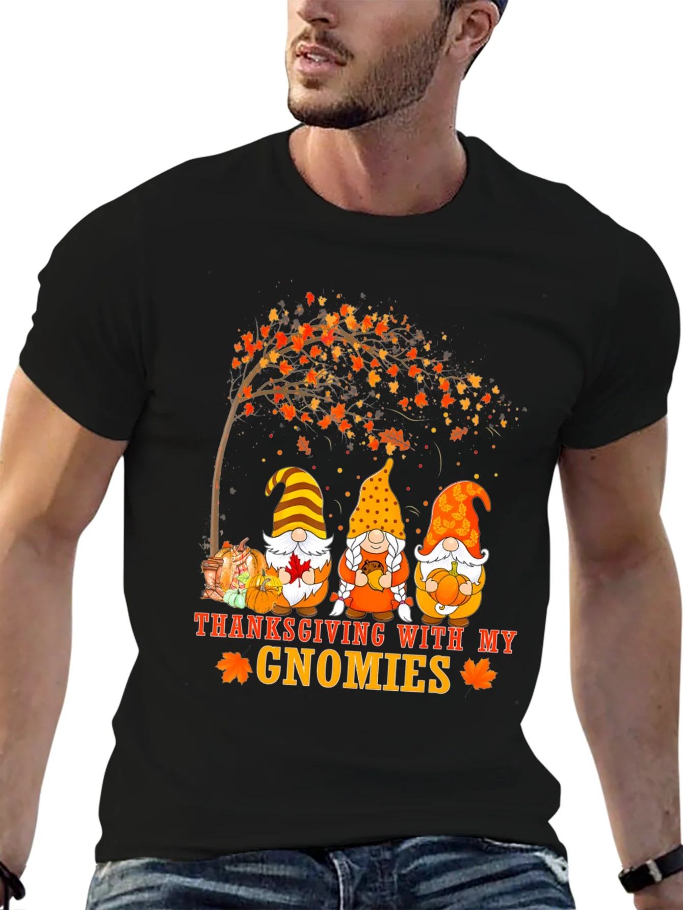 Rebbecca Thanksgiving Gnomies Graphic Tee