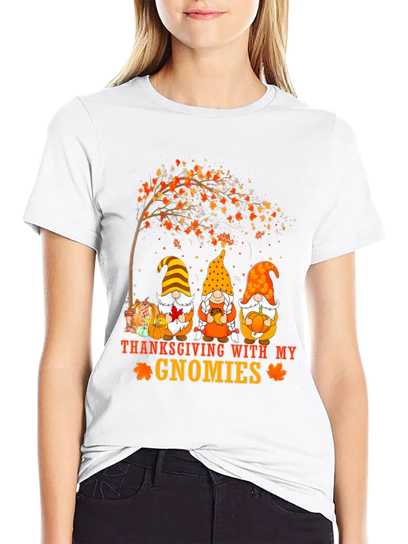 Rebbecca Thanksgiving Gnomies Graphic Tee