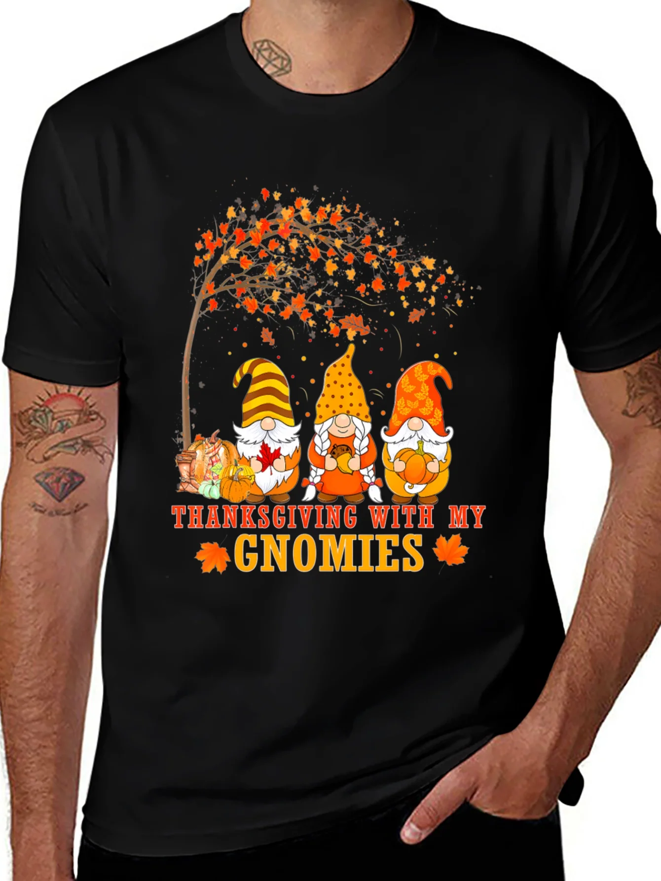 Rebbecca Thanksgiving Gnomies Graphic Tee