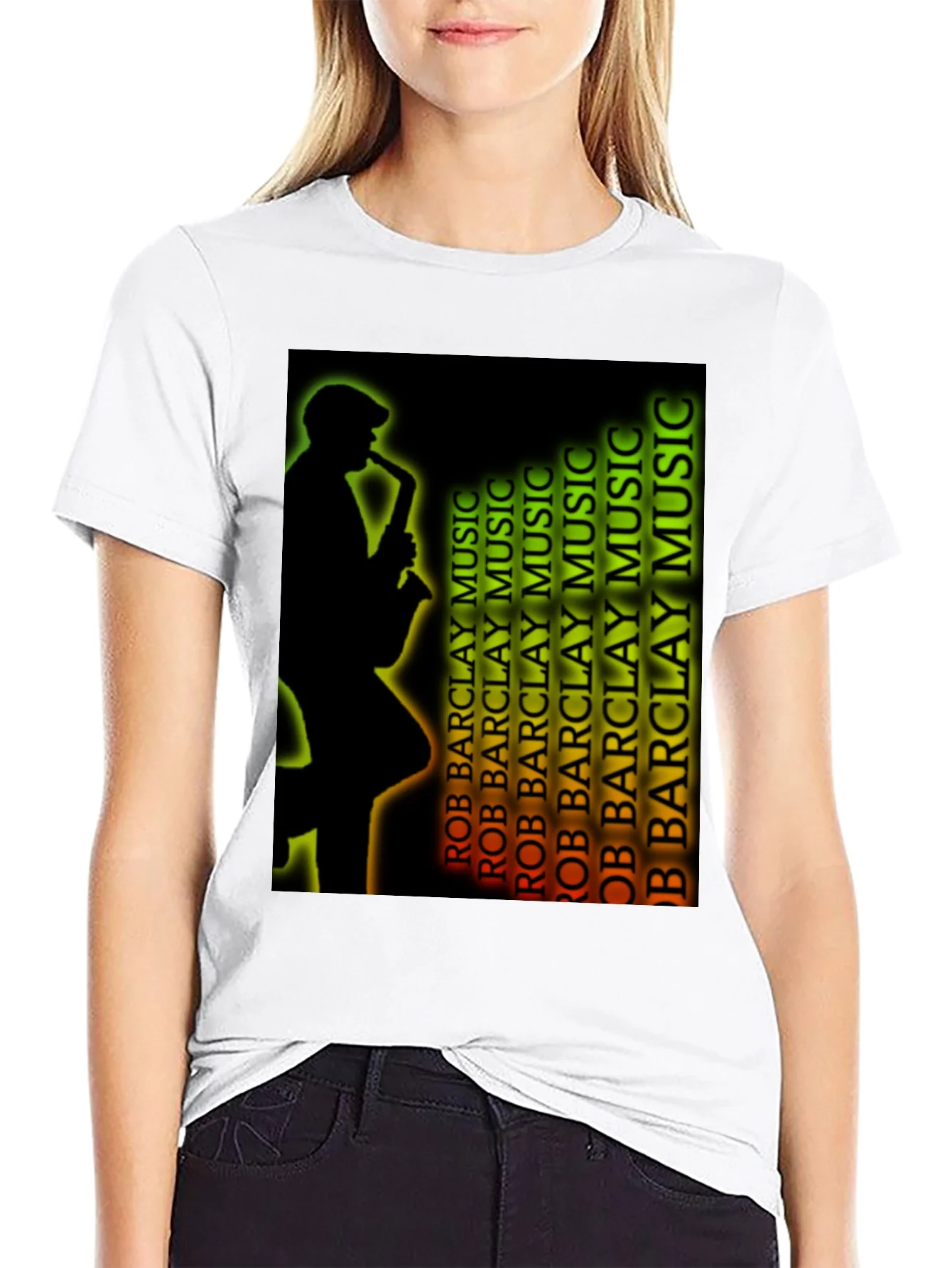 Camiseta Negra M¨²sica Jazz