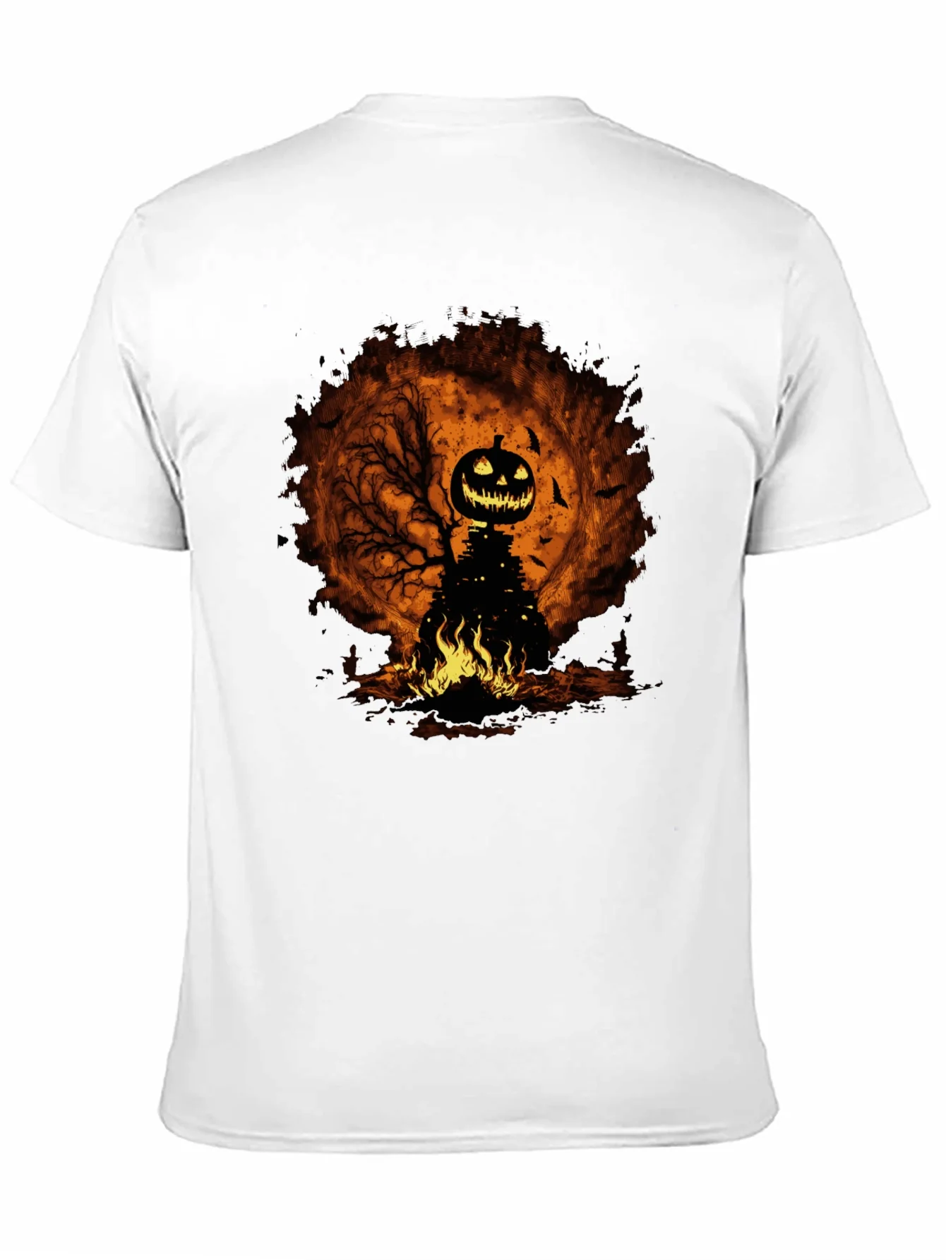 Rebbecca Halloween Pumpkin Head Black T-Shirt