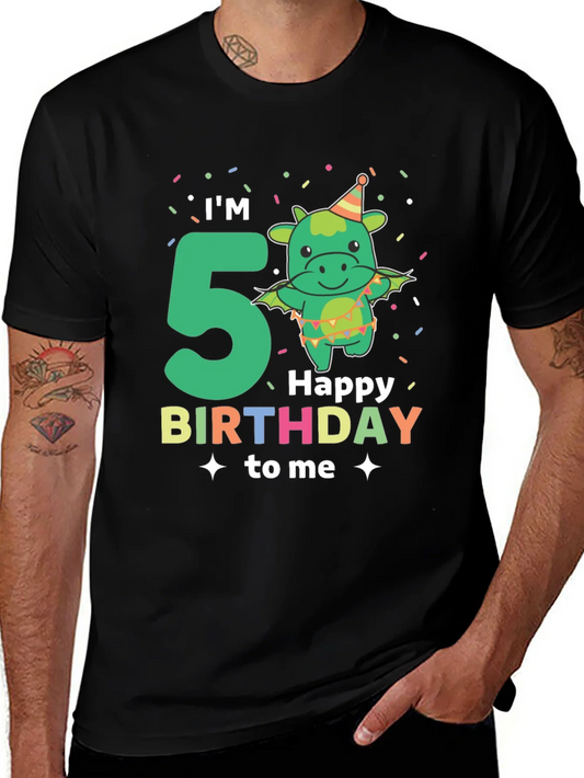 Rebbecca Im 5 Happy Birthday To Me Black T-Shirt