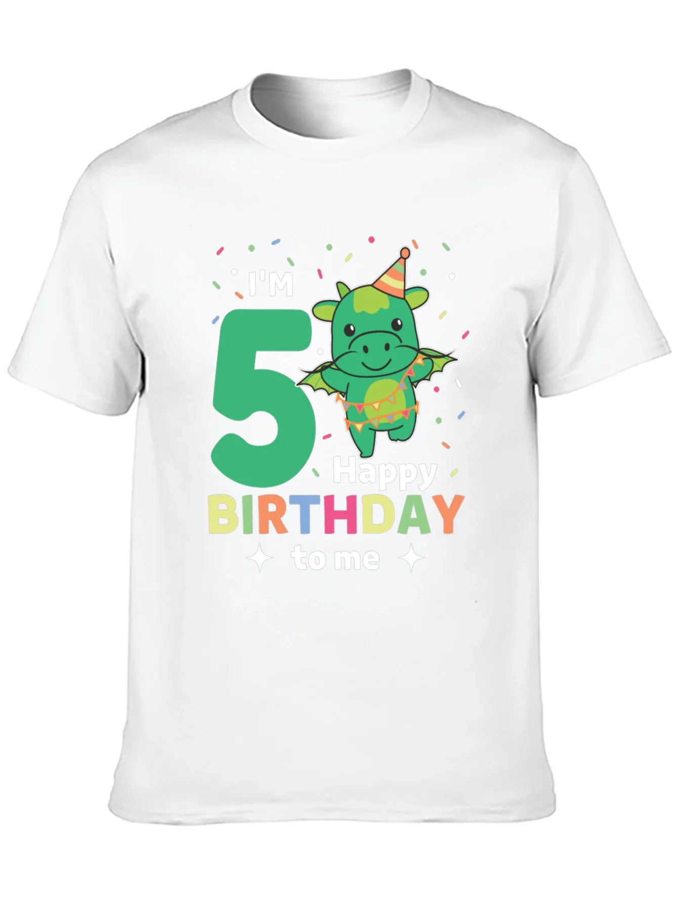 Rebbecca Im 5 Happy Birthday To Me Black T-Shirt