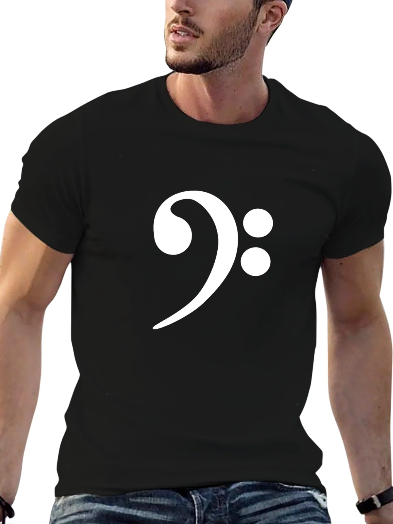 Rebbecca Bass Clef T-Shirt - Music Lover Tee
