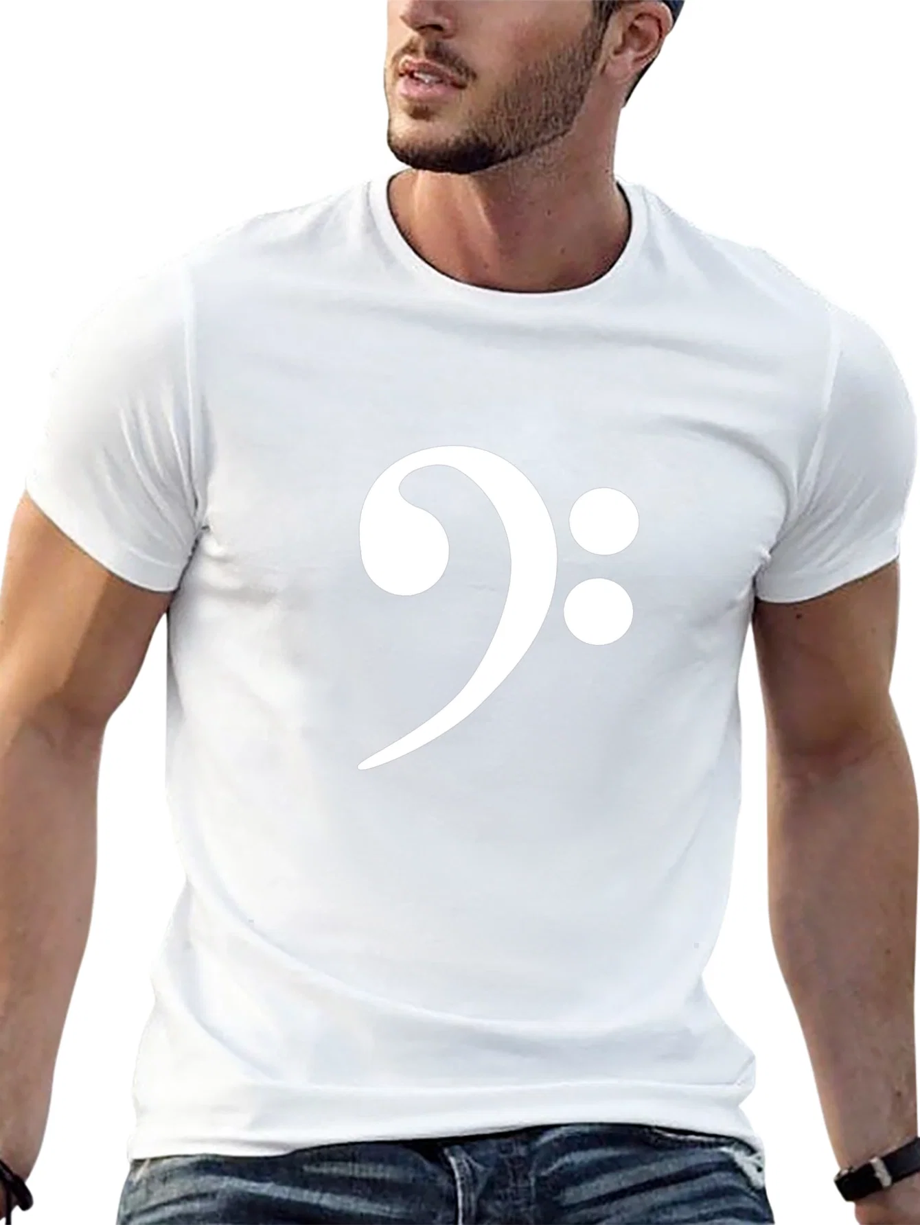 Rebbecca Bass Clef T-Shirt - Music Lover Tee