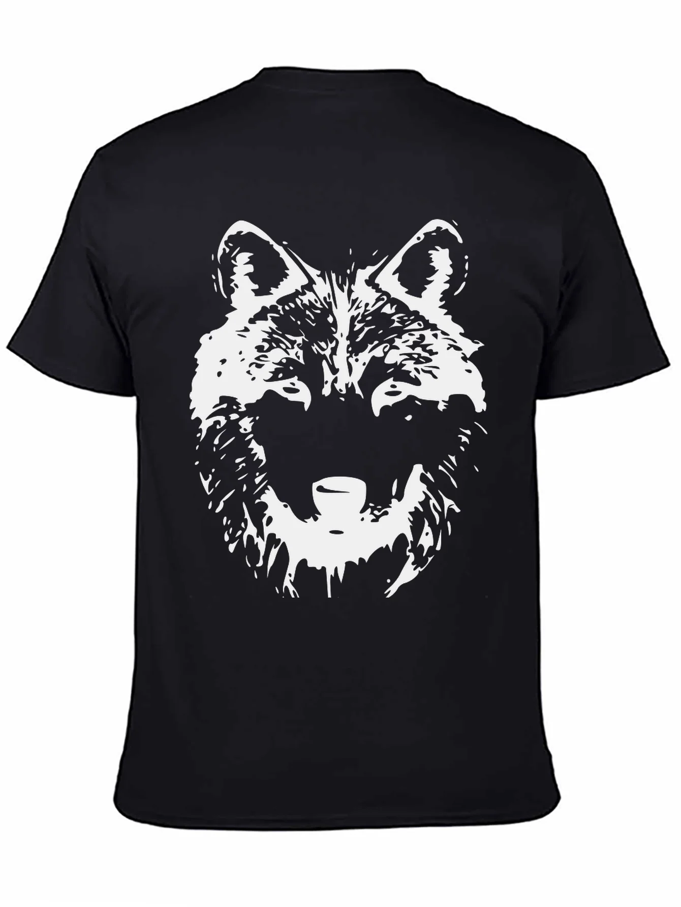 Rebbecca Wolf Graphic Tee - Black Crew Neck T-Shirt