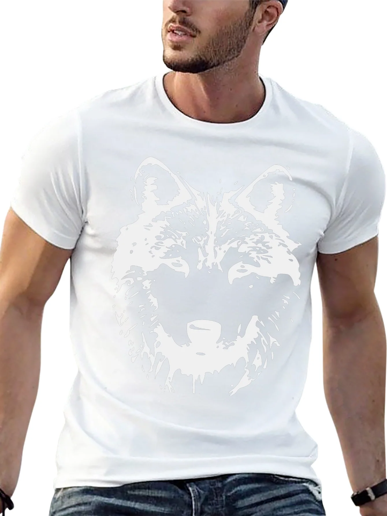 Rebbecca Wolf Graphic Tee - Black Crew Neck T-Shirt