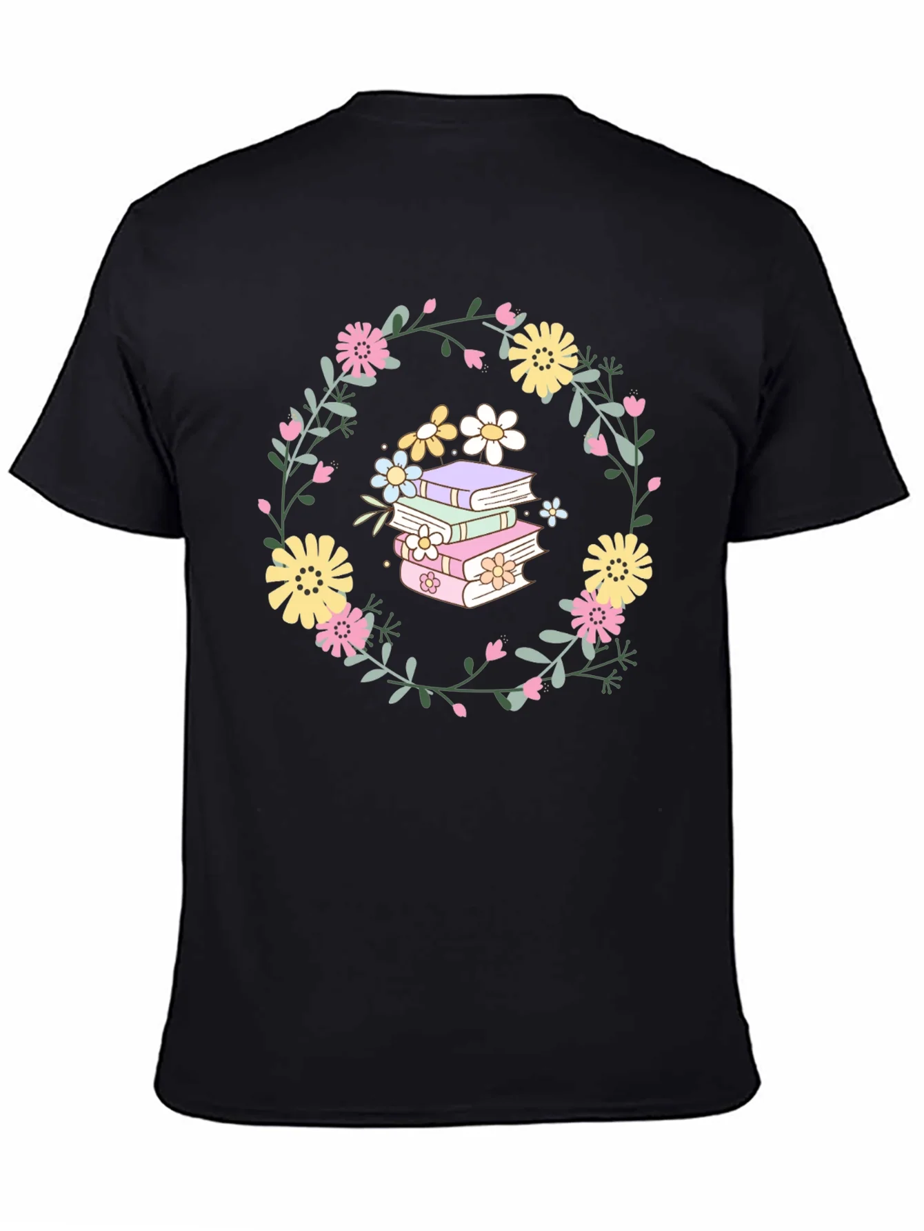 Rebbecca Floral Books T-Shirt