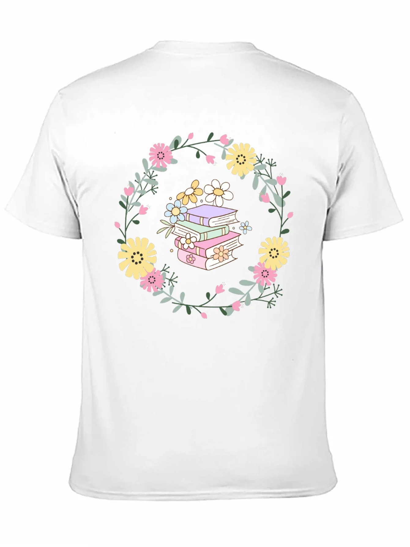 Rebbecca Floral Books T-Shirt