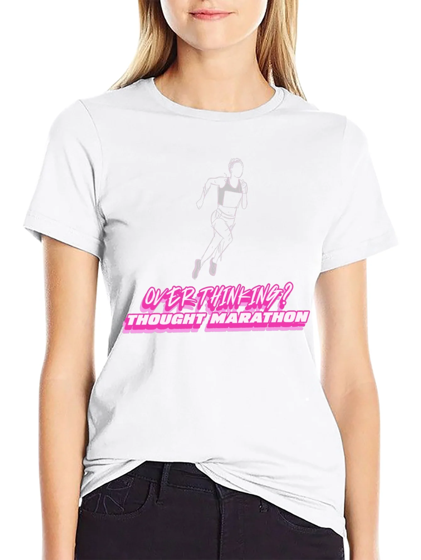 Rebbecca Overthinking Thought Marathon Graphic T-Shirt