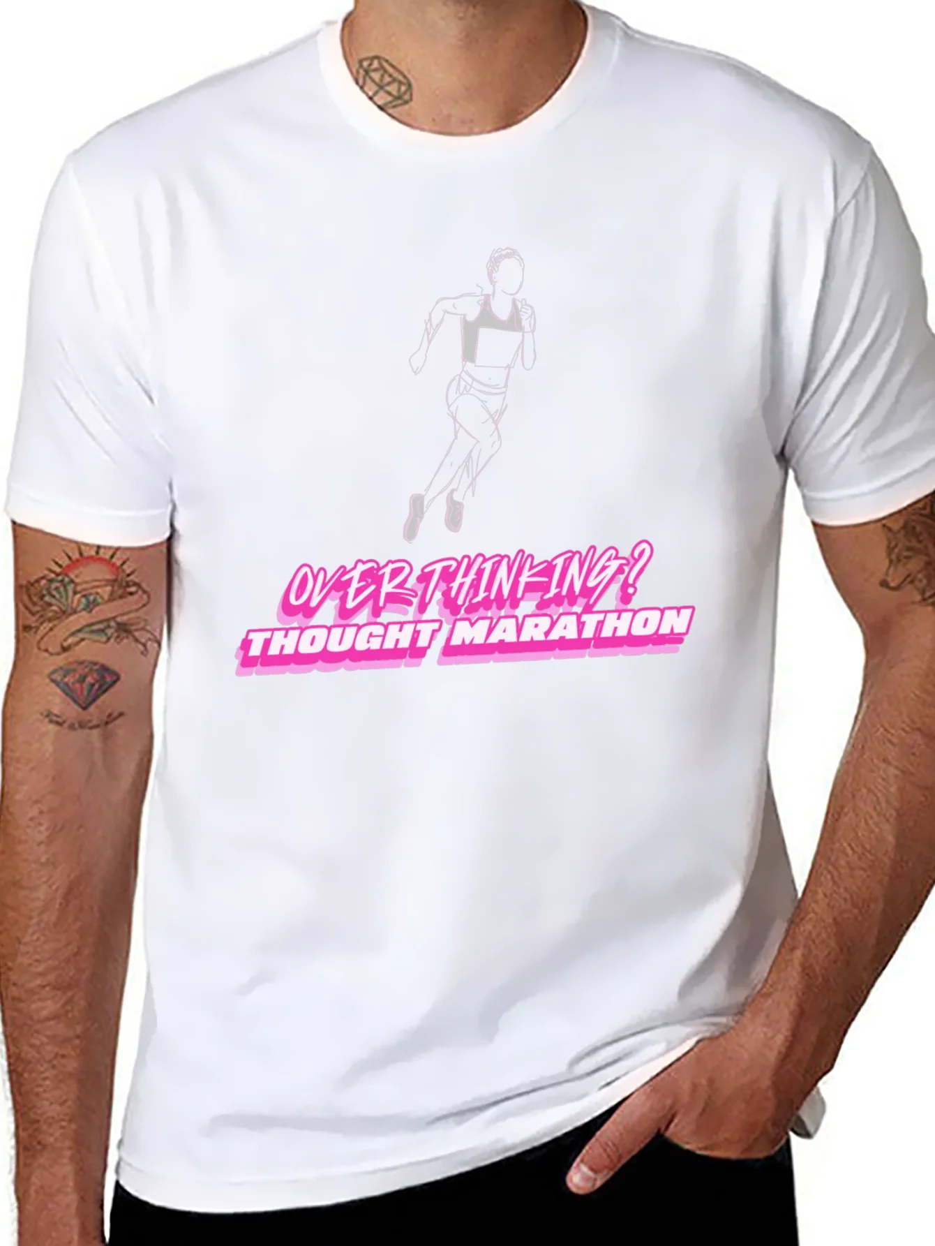 Rebbecca Overthinking Thought Marathon Graphic T-Shirt